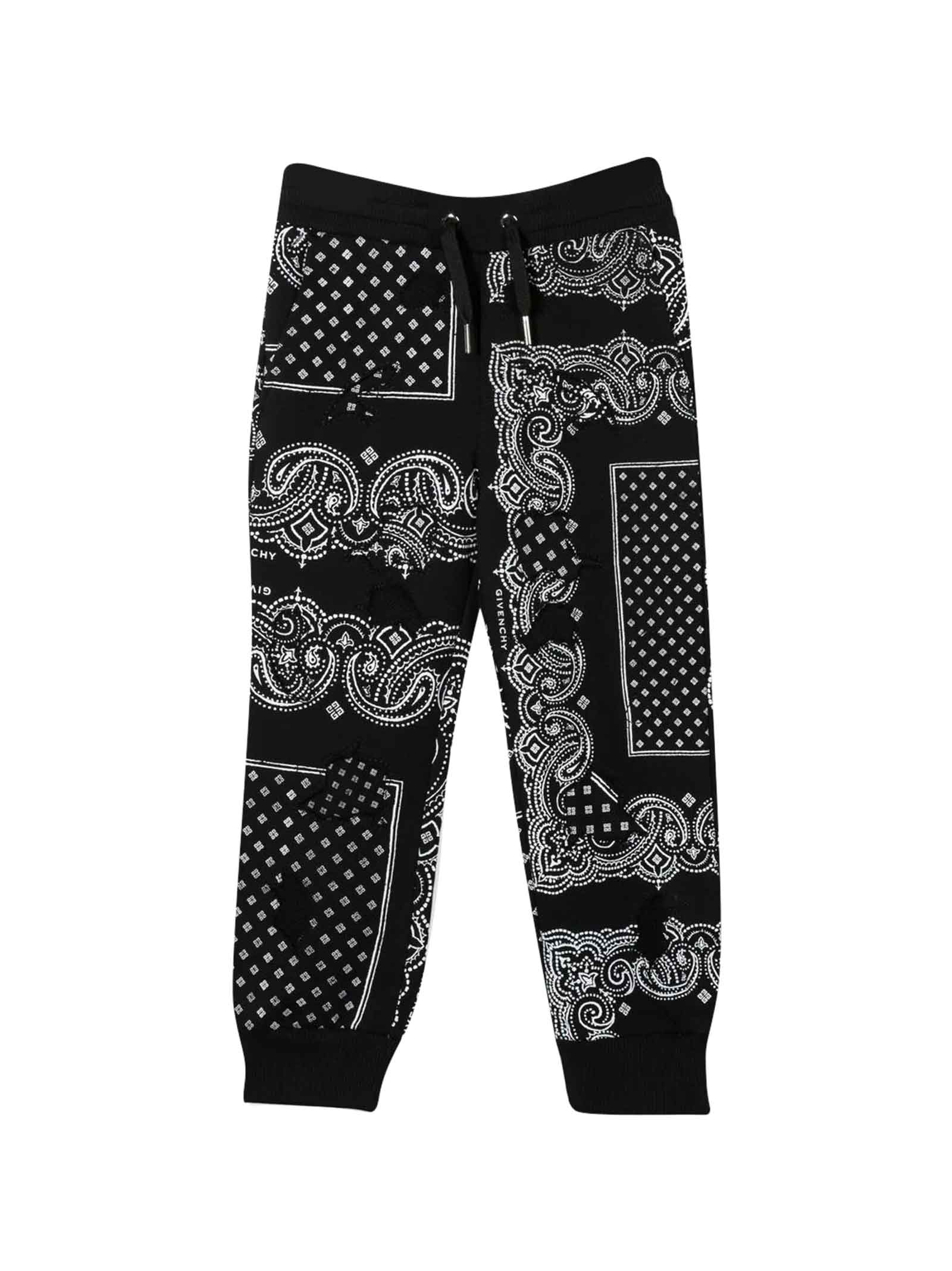 Givenchy Boy Sports Trousers With Bandana Print