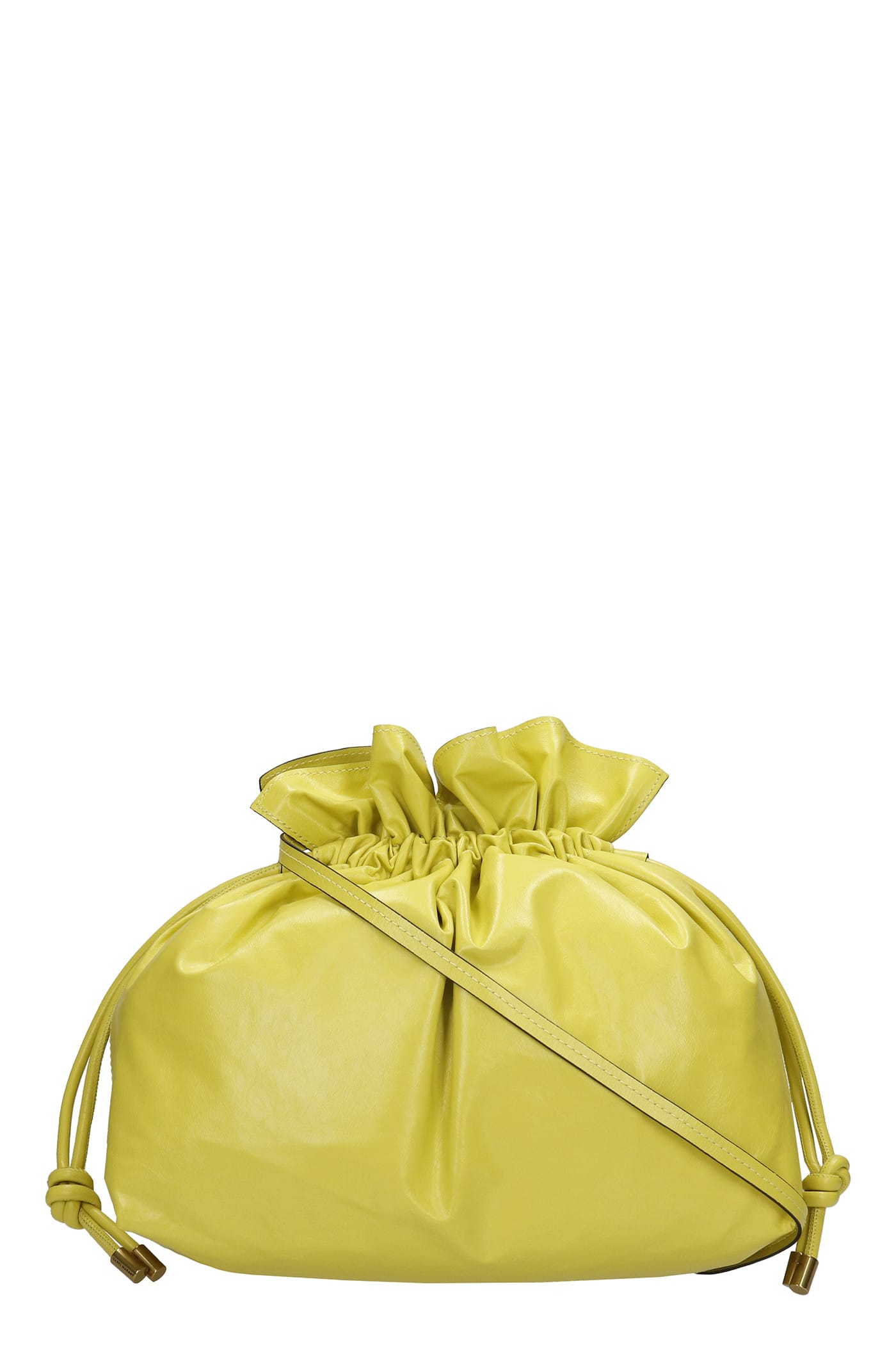 Isabel Marant Ailey Shoulder Bag In Yellow Leather