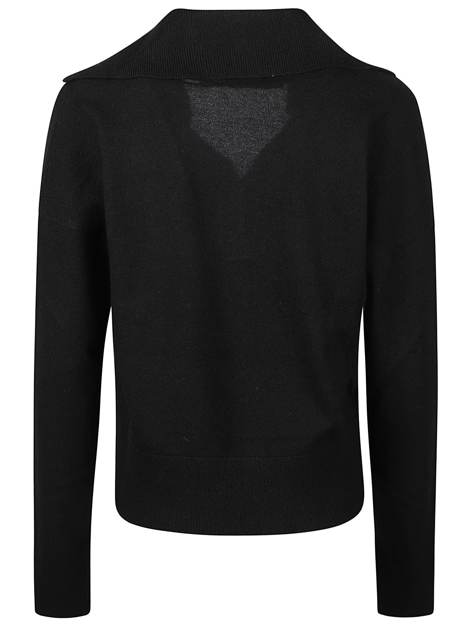 Shop Federica Tosi Polo Neck Sweater In Nero