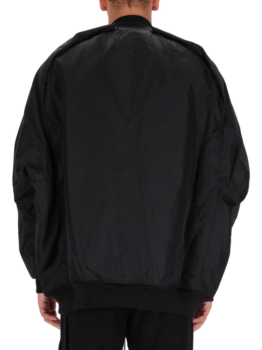 Drkshdw Bomber Jacket Convertible Jumbo Peter Flight In Black