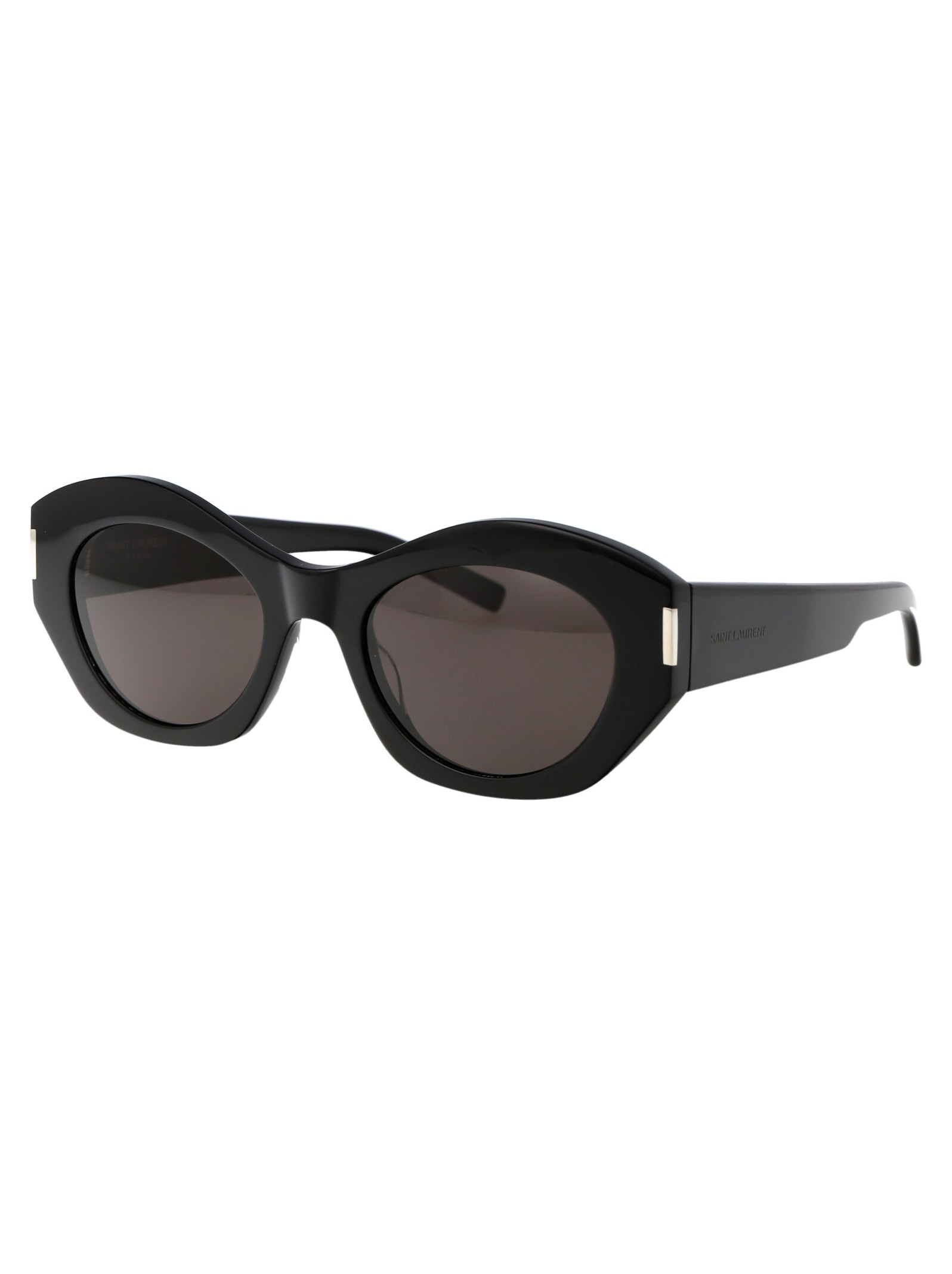 Shop Saint Laurent Sl 639 Sunglasses In 001 Black Black Black