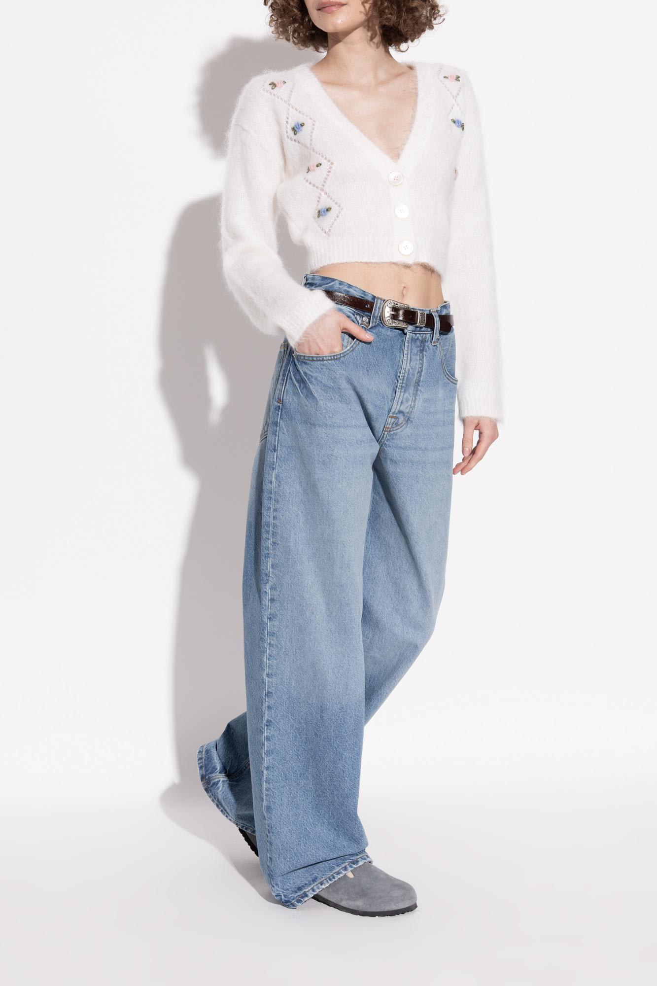 Birkenstock Suede Leather Open Back Slippers In Gray