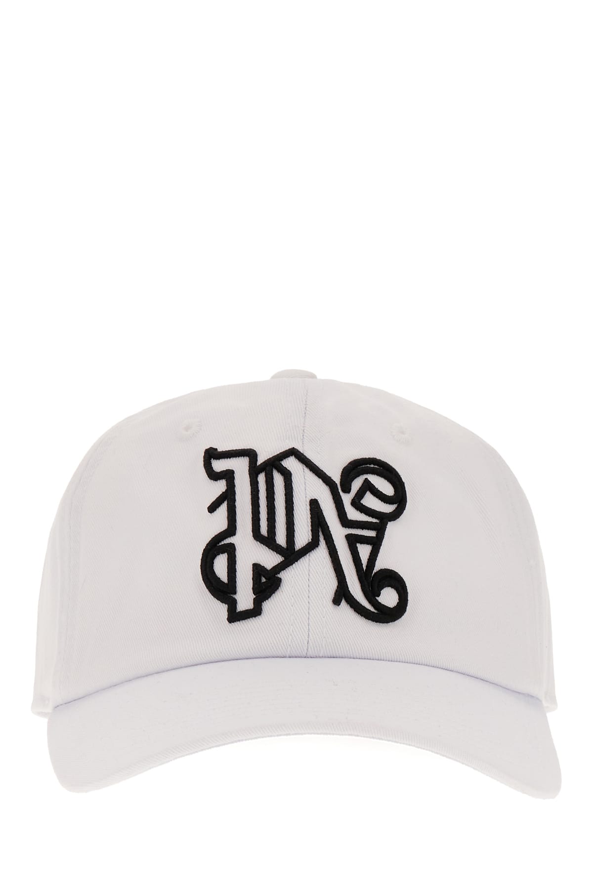 Palm Angels White Cotton Baseball Cap