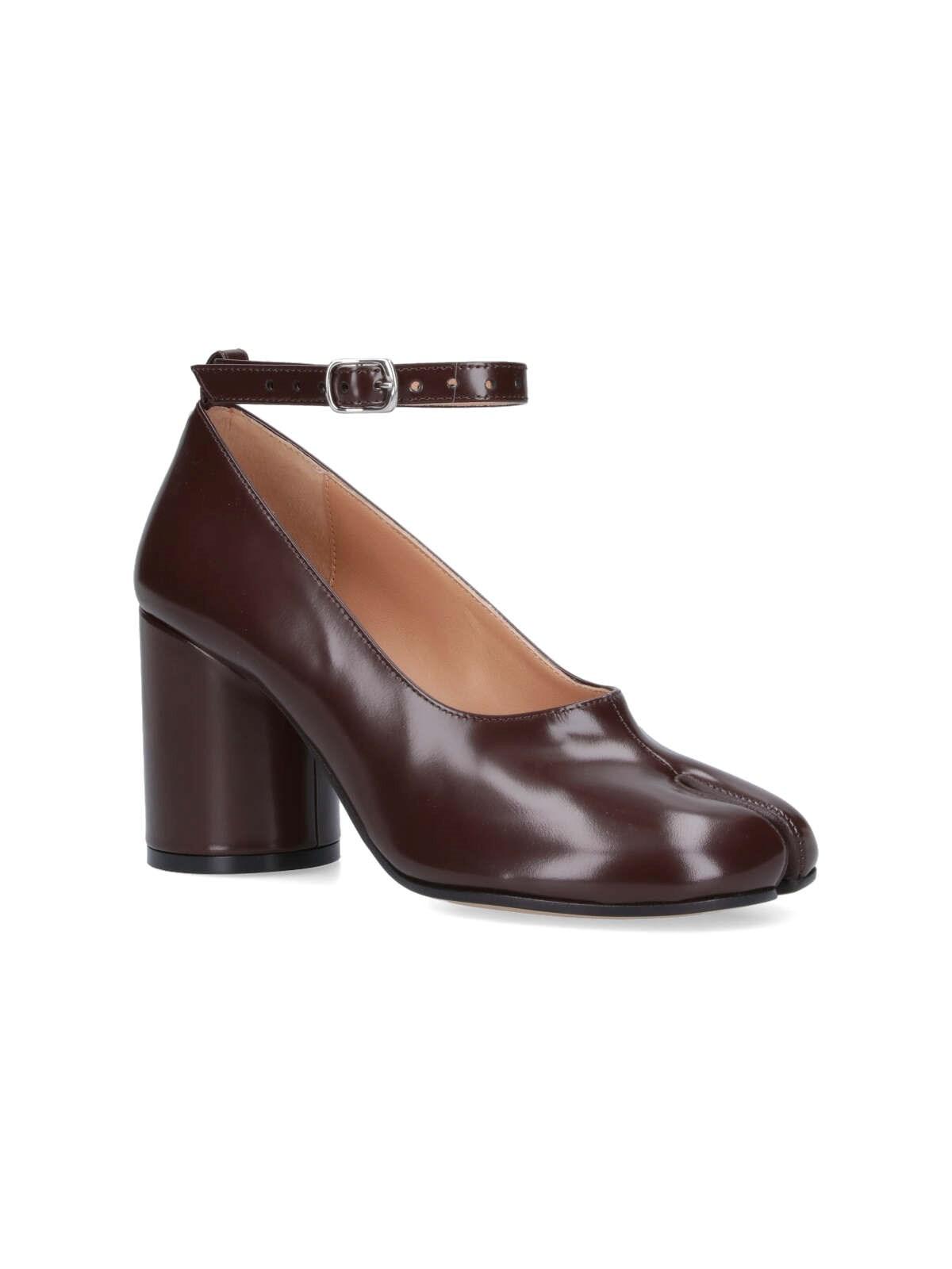 Shop Maison Margiela Tabi Pumps In Brown