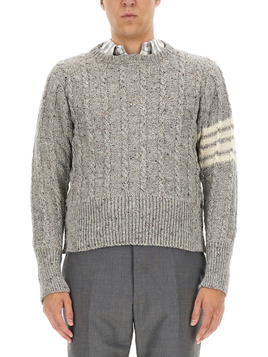 Thom Browne Wool Jersey. In Grey