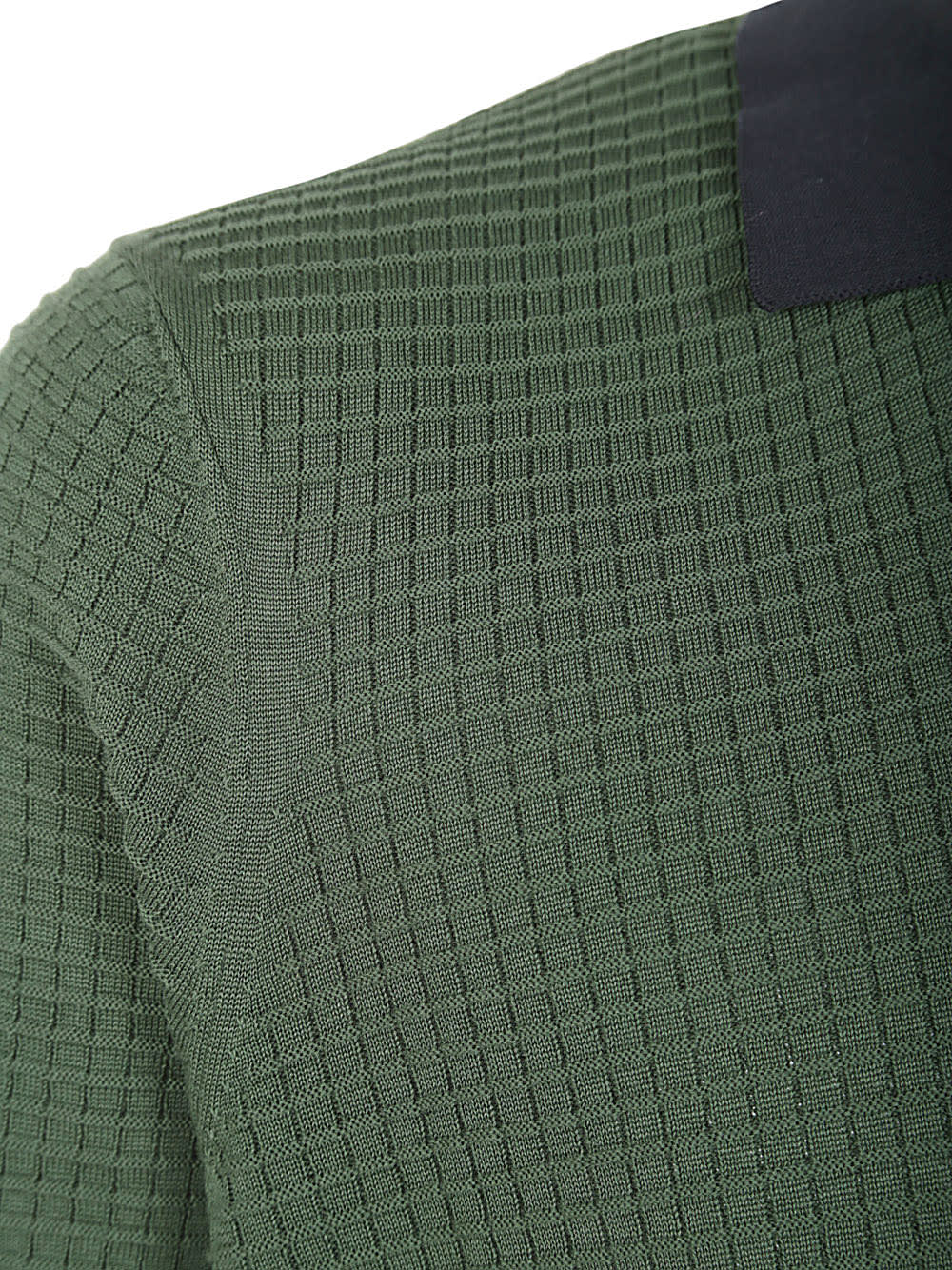 Shop Drumohr 3/4 Sleeves Sweater In Green Blue