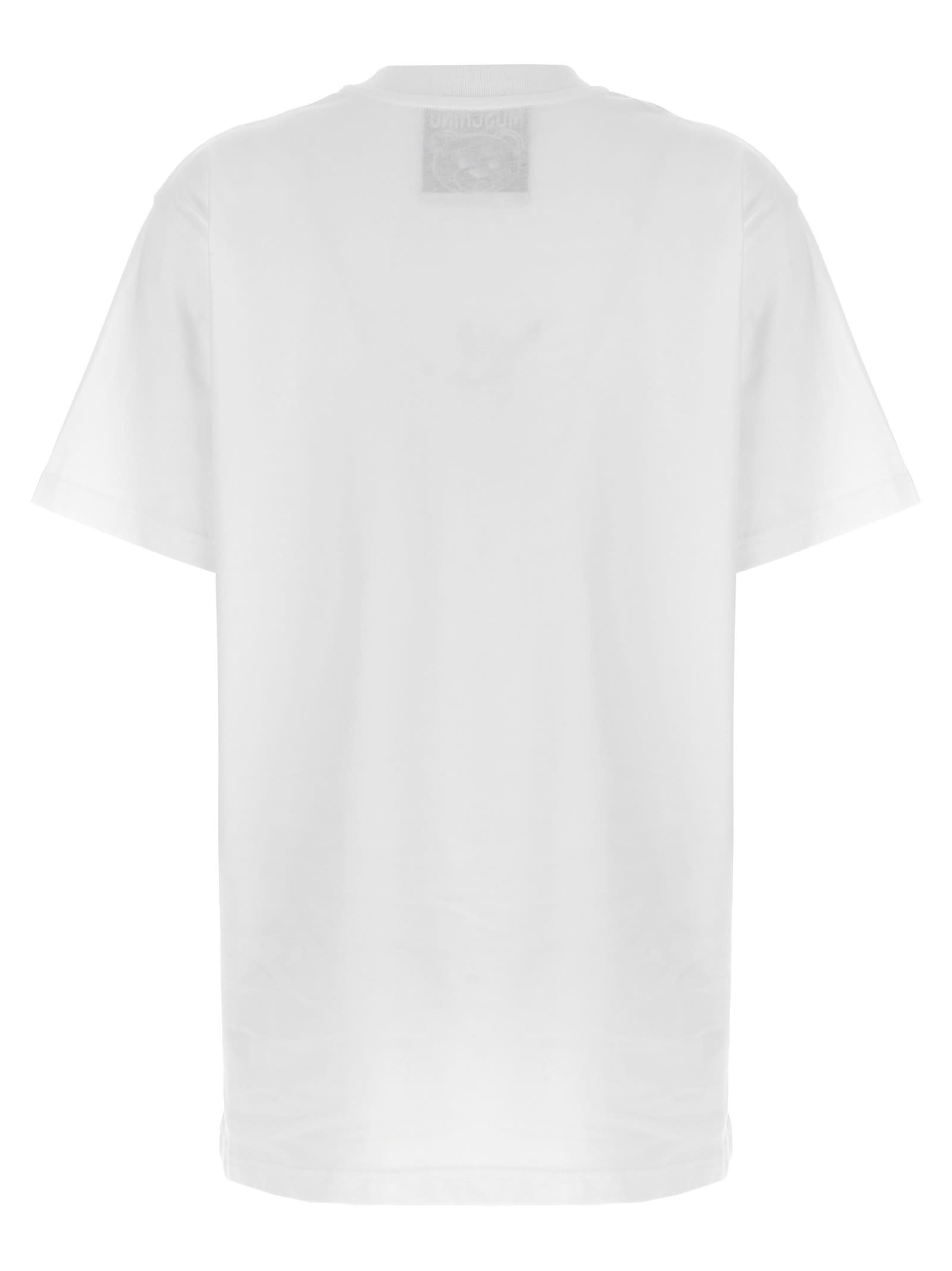 Shop Moschino Antica Pellicceria T-shirt In White