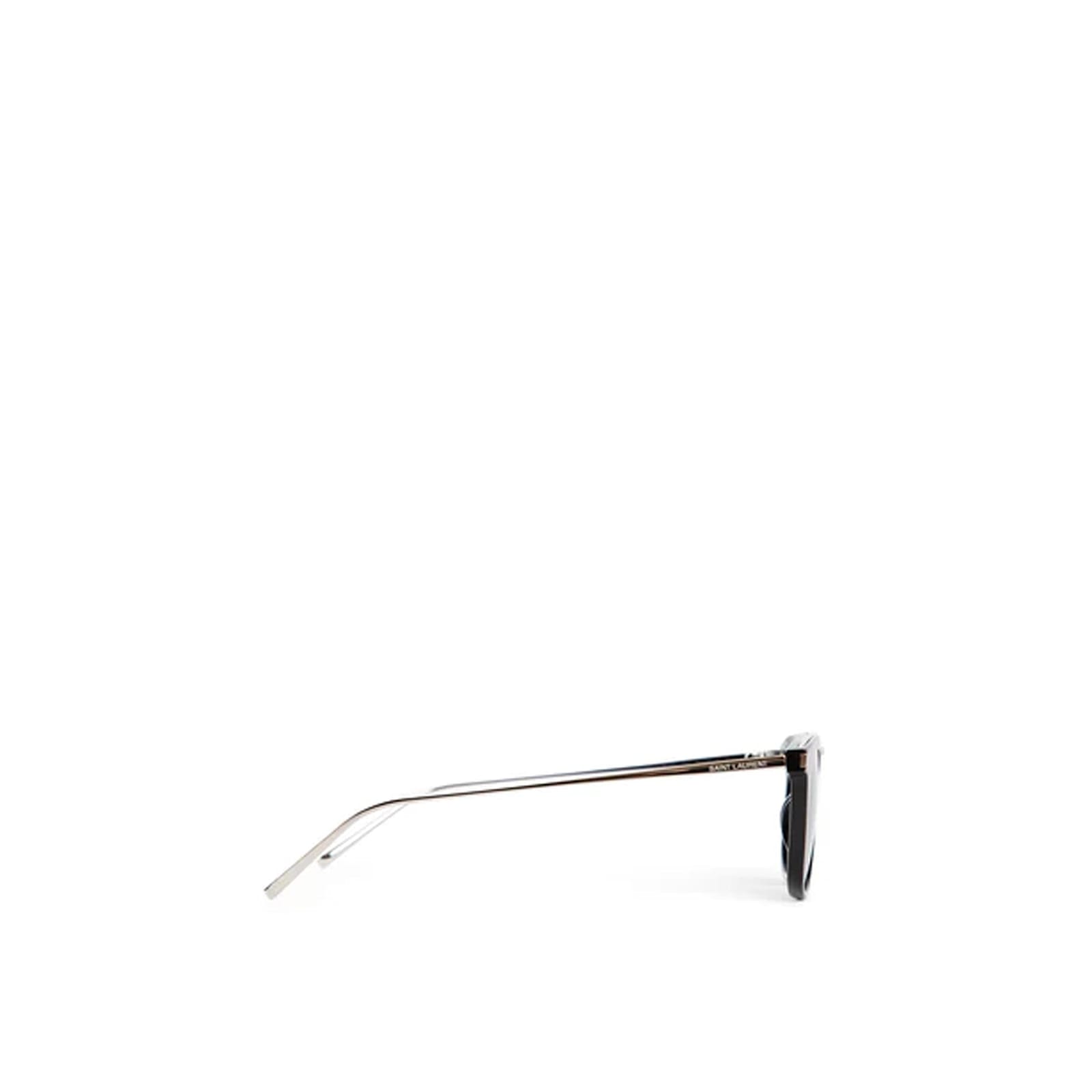 Saint Laurent Slight Cat-eye Acetate Sunglasses With Prescription-ready Frames In Black