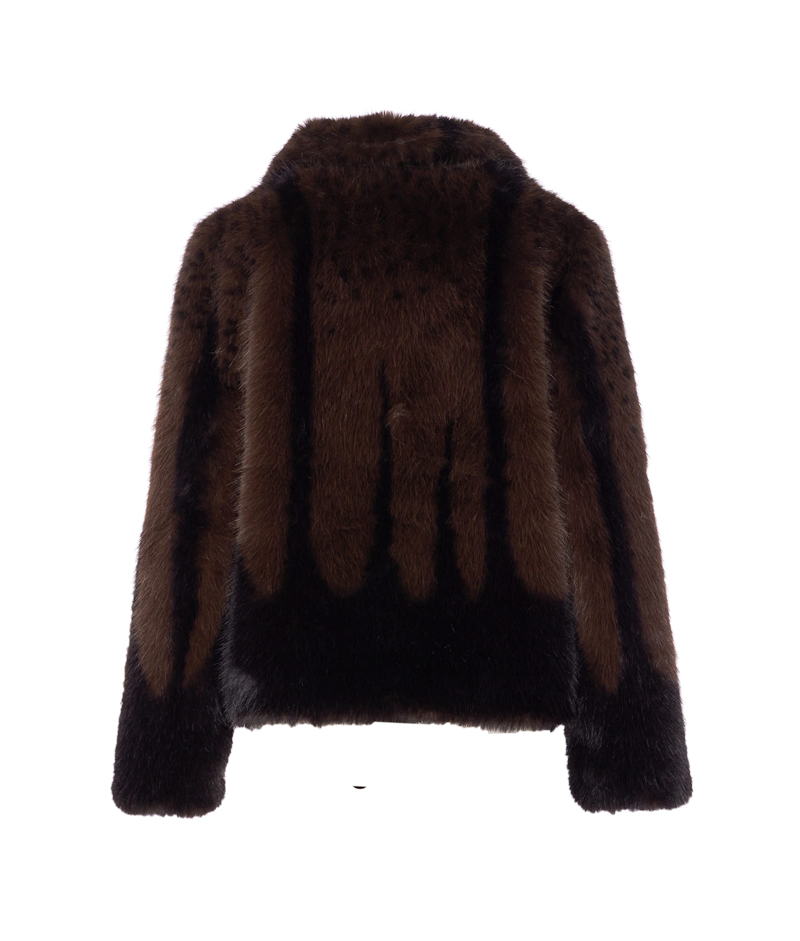 Sword 6.6.44 Faux Fur Jacket In Brown