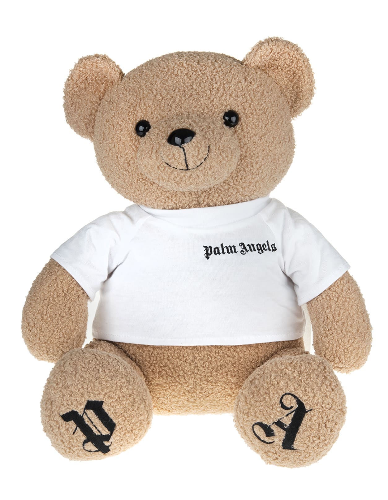Palm Angels Mini Bear Peluche With White Logo T-shirt