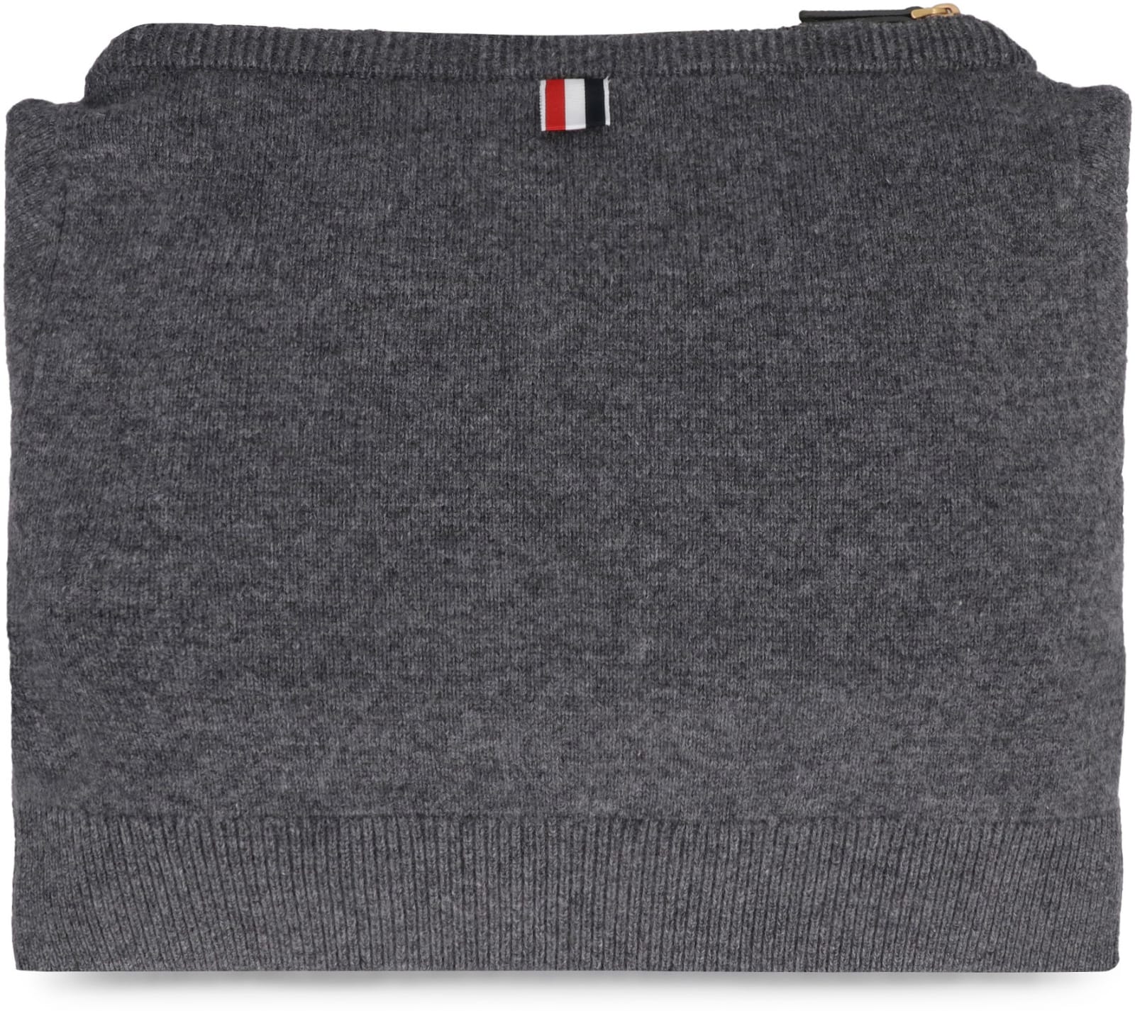 Thom Browne Knit Bag In Grey