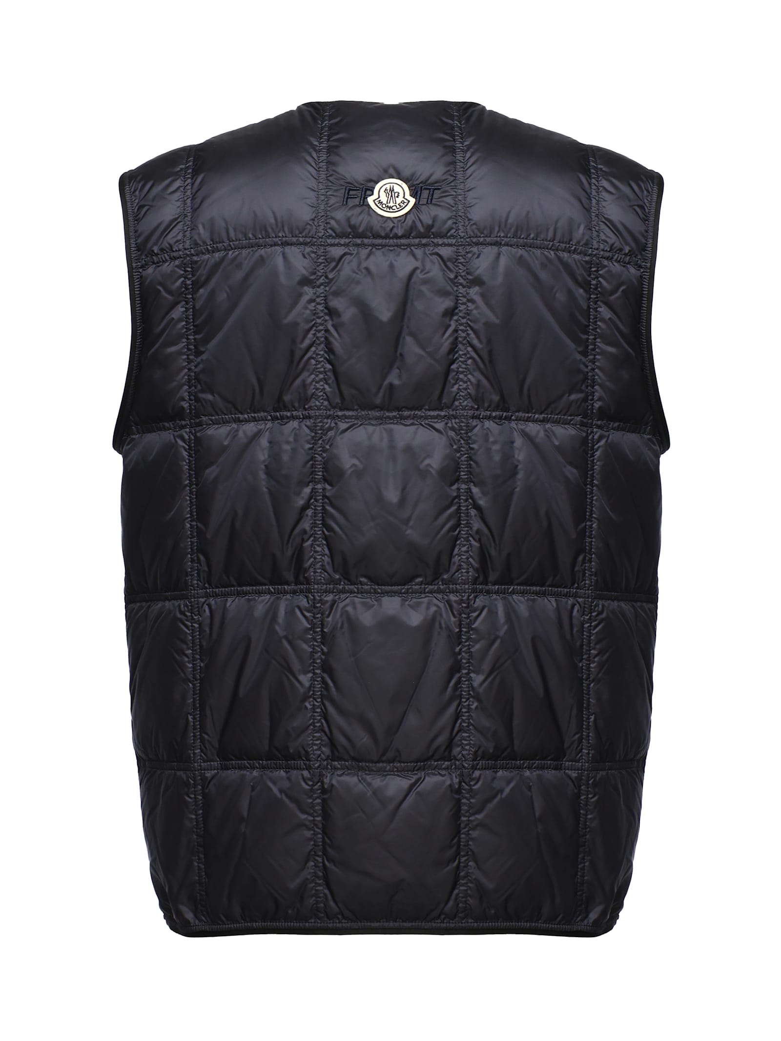 Shop Moncler X Frgmt Vaile Padded Vest In Blue