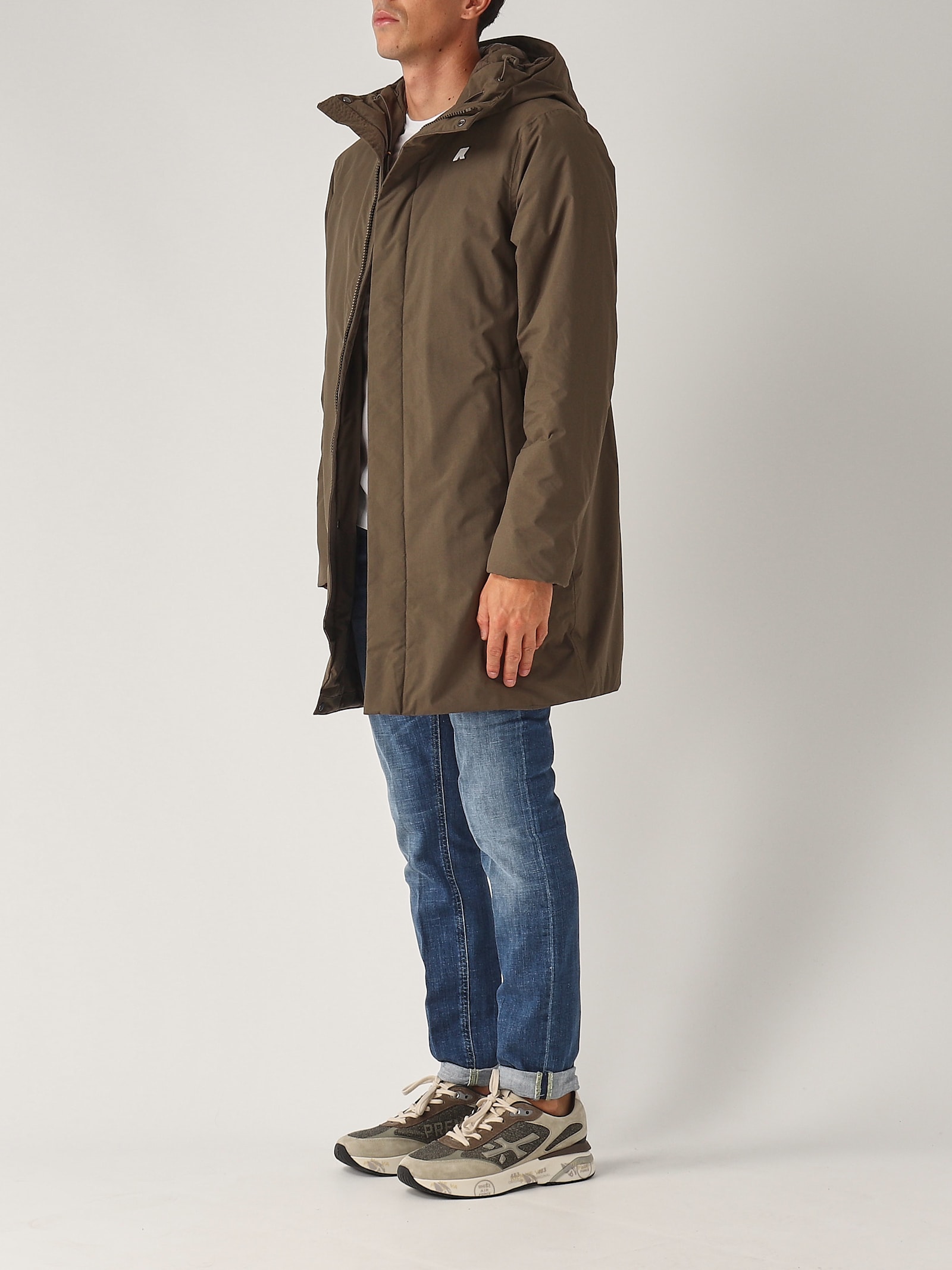 Shop K-way Thomas Warm Ottoman Jacket In Marrone