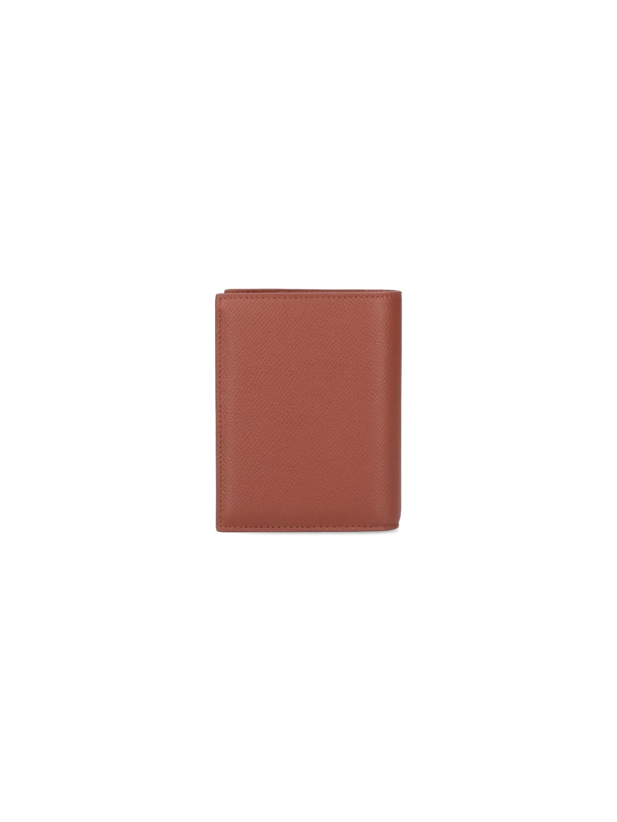 Shop Ferragamo Bi-fold Wallet Gancini In Brown