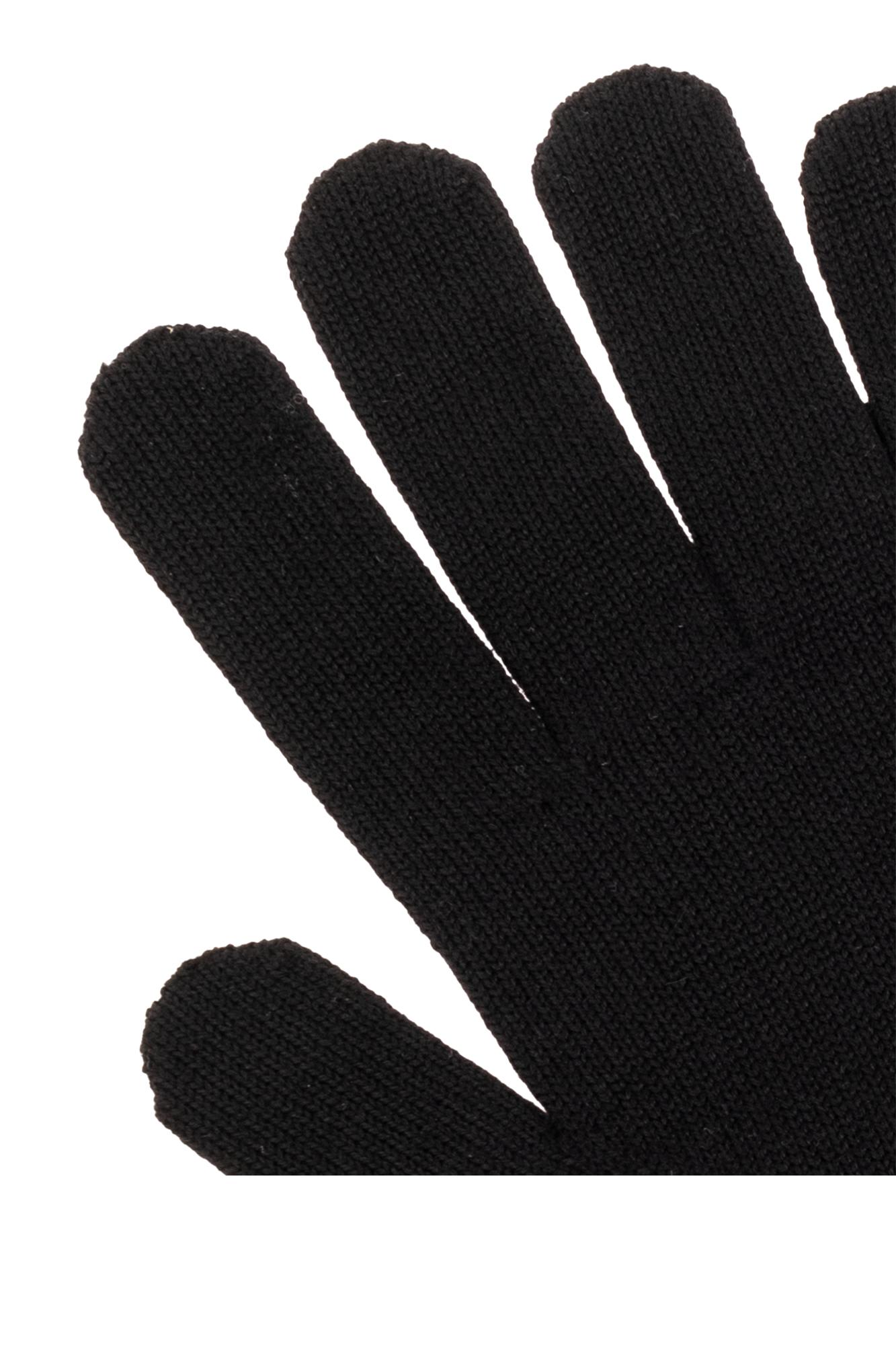 Shop Givenchy Wool Gloves With Monogram
