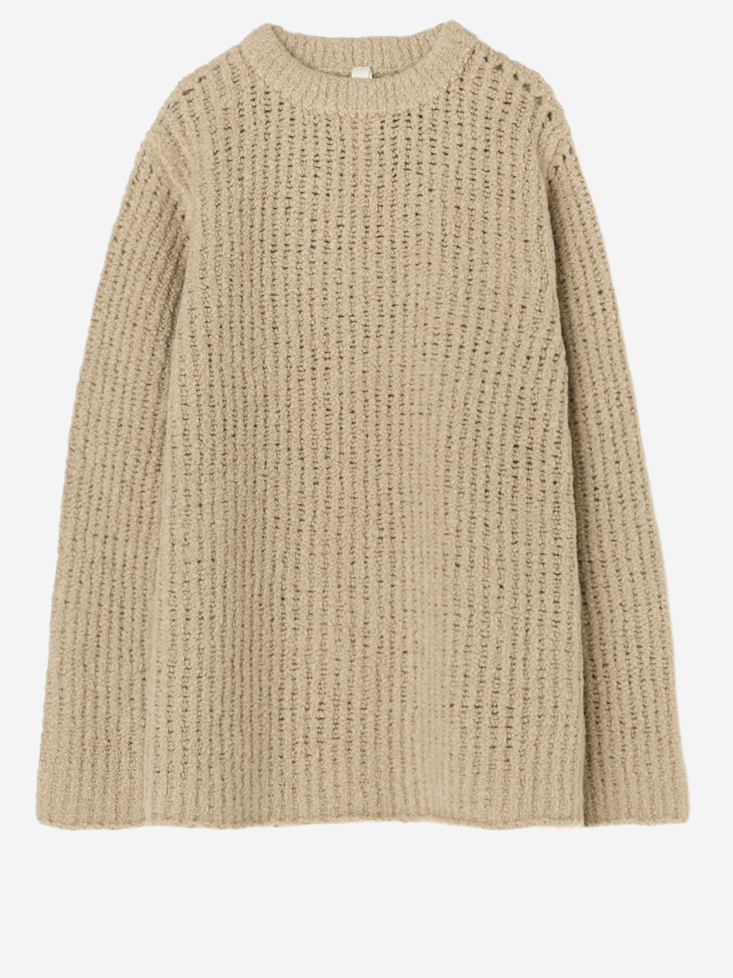 Lauren Manoogian Corded Wool Sweater In Brown