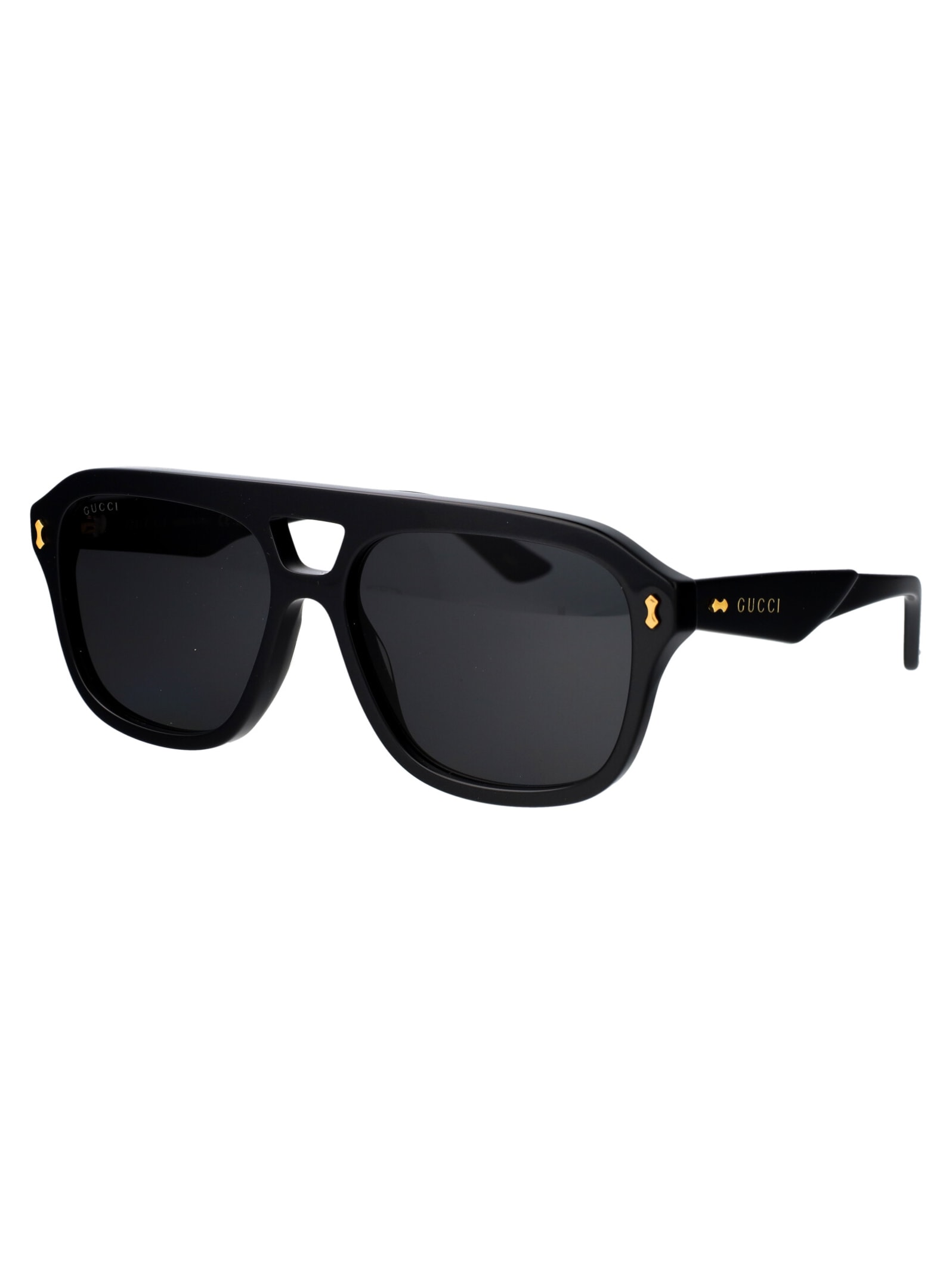 Shop Gucci Gg1263s Sunglasses In 001 Black Black Grey