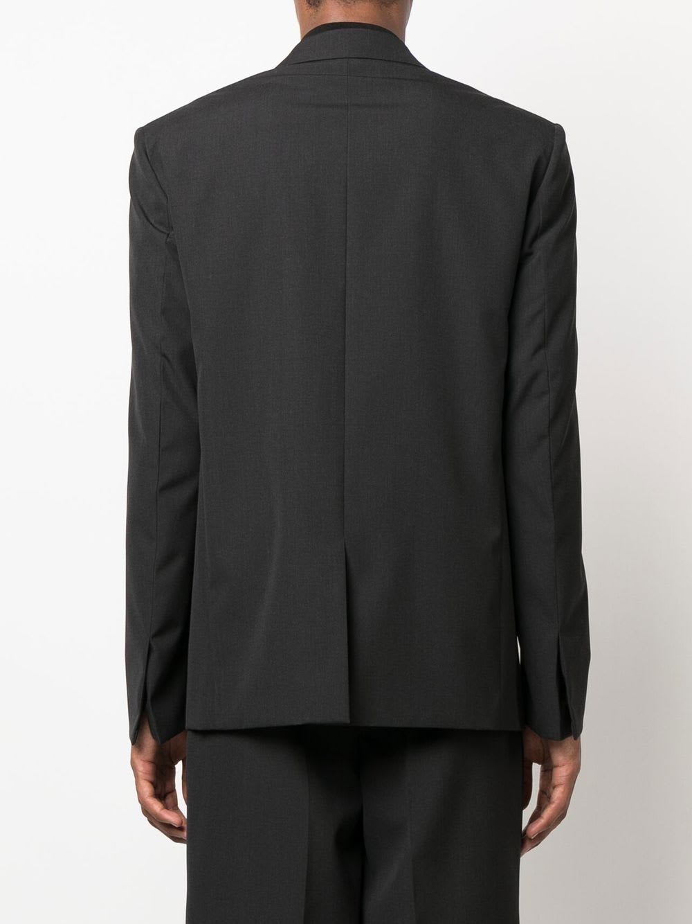 Givenchy Single-breasted Wool Jacket In Gray