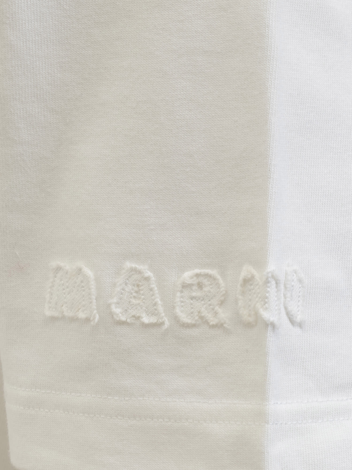 Shop Marni Polo Shirt With Logo In Lily White