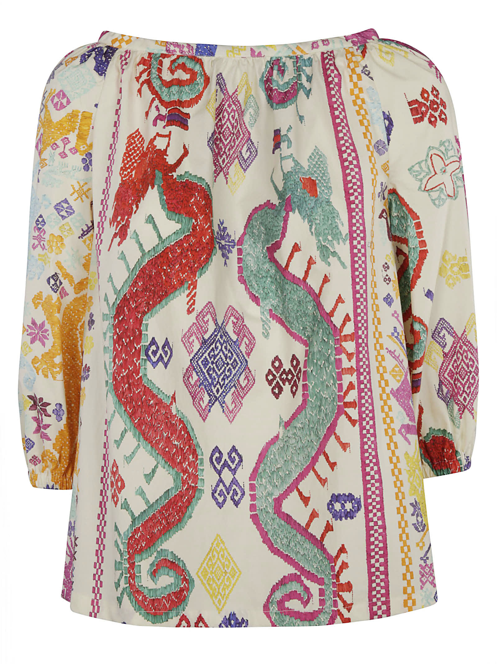 Etro Dragon Embroidered Top