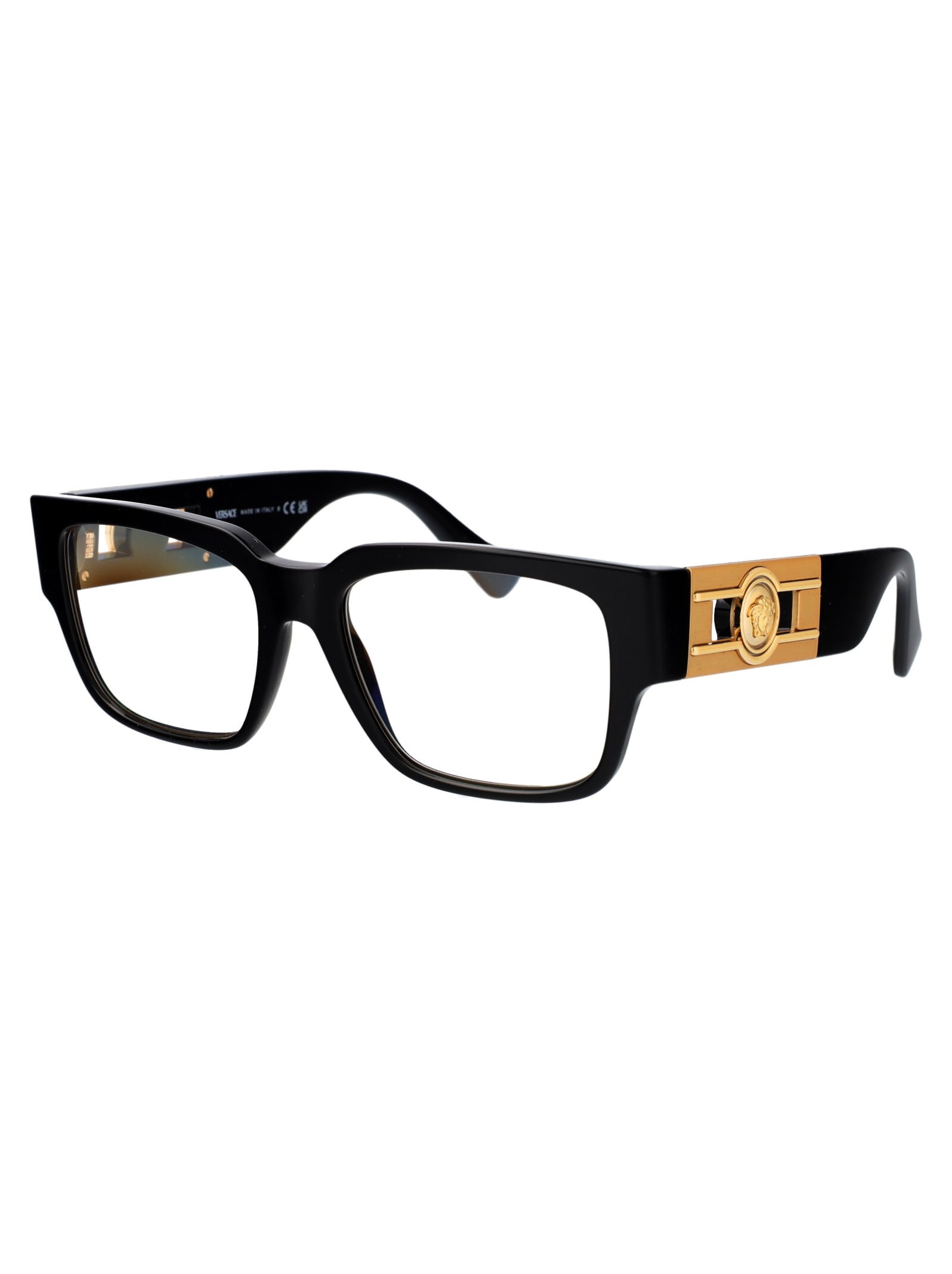 Shop Versace 0ve3350 Glasses In Gb1 Black