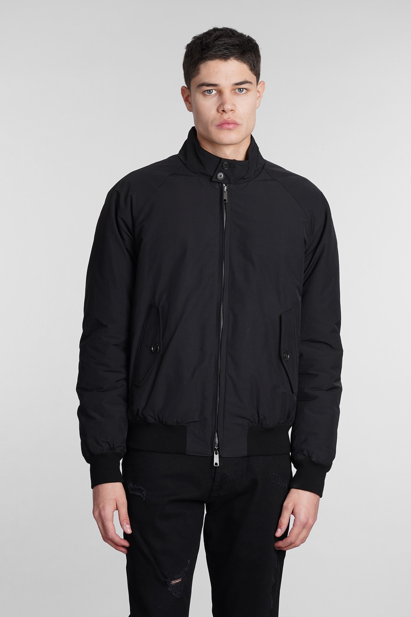 Baracuta G9 Harrington Black Jacket In Black