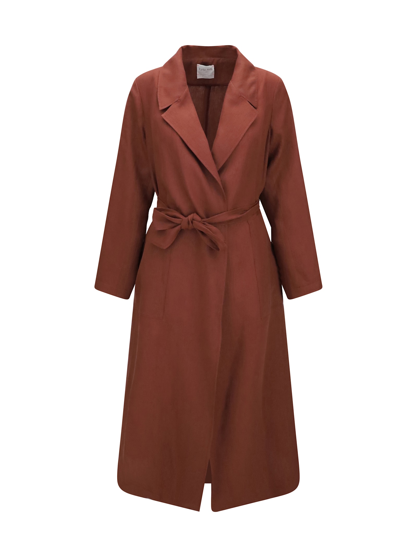 Shop Forte Forte Belted Linen Coat