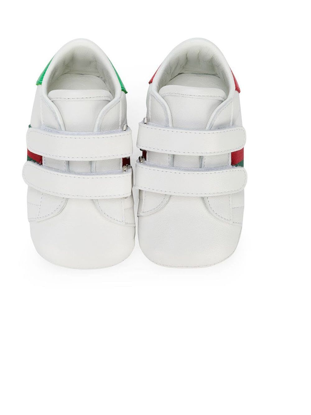 Shop Gucci Sneaker Leather In Gwh Vrv Ross