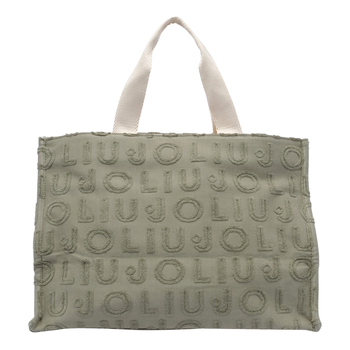 Liu •jo Logo Tote Bag In Green