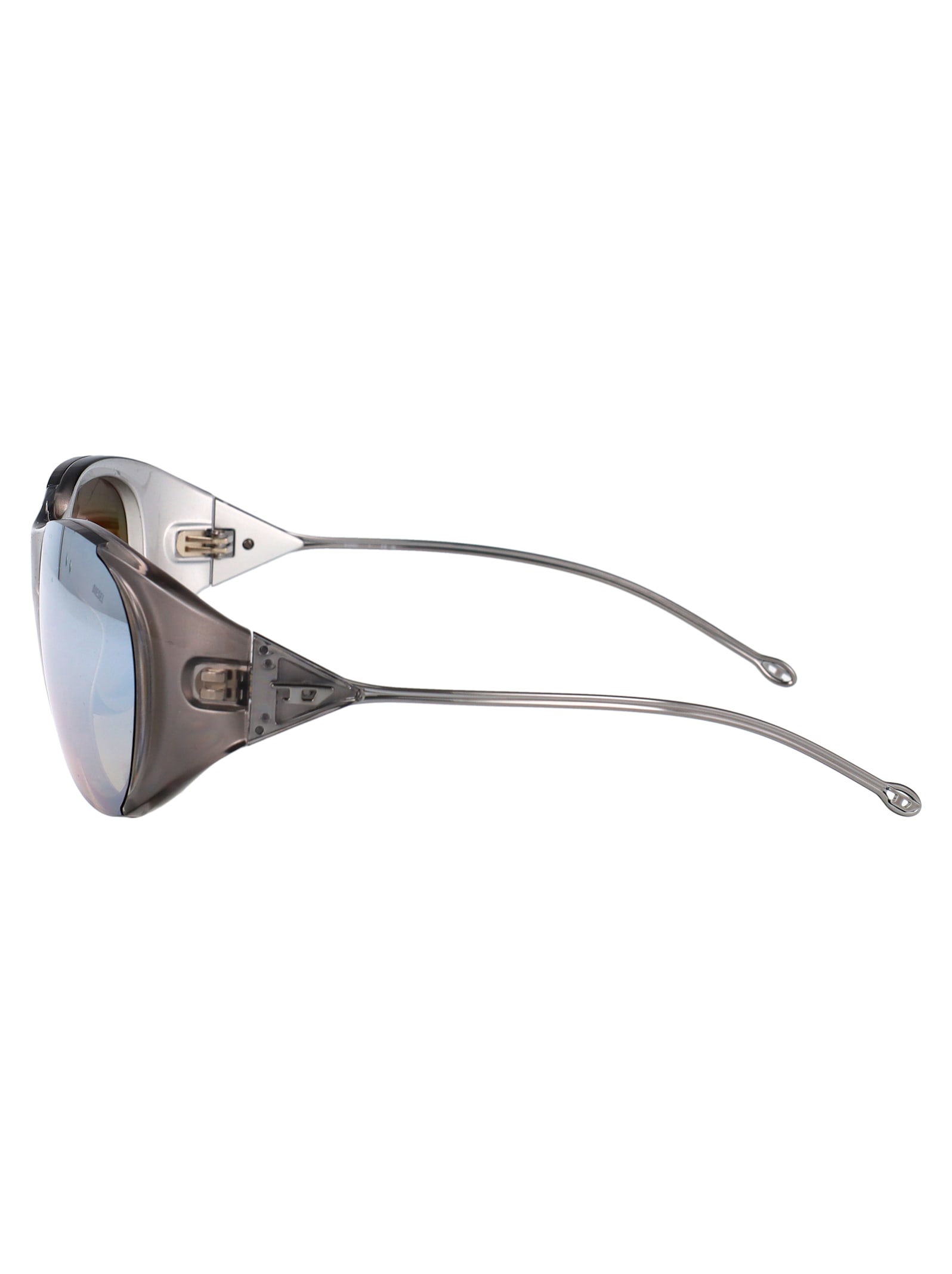 Diesel Grigio Metallizzato Acetate Sunglasses In Neutral