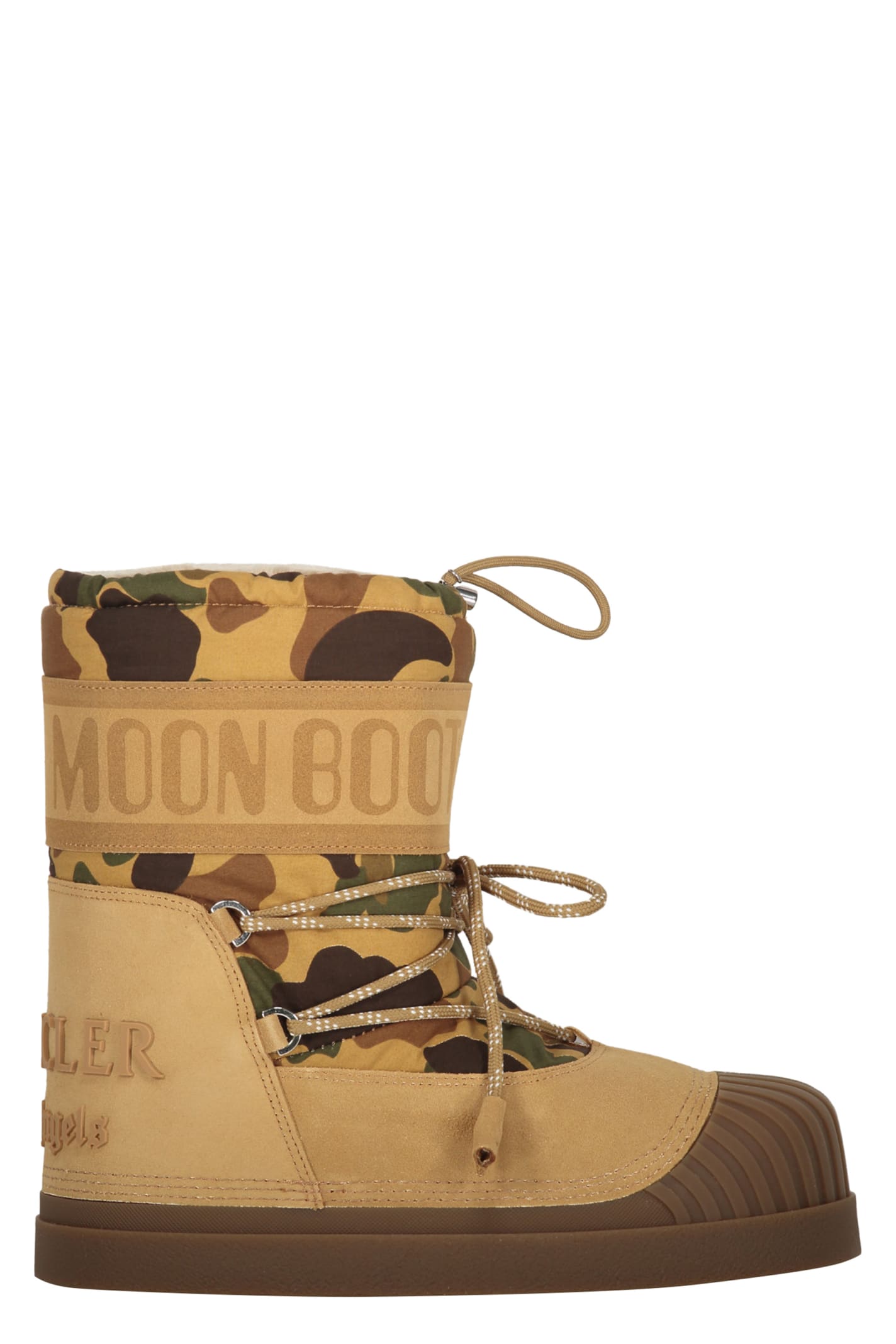 Shop Palm Angels Moncler  X Moon Boot Snow Boots In Brown