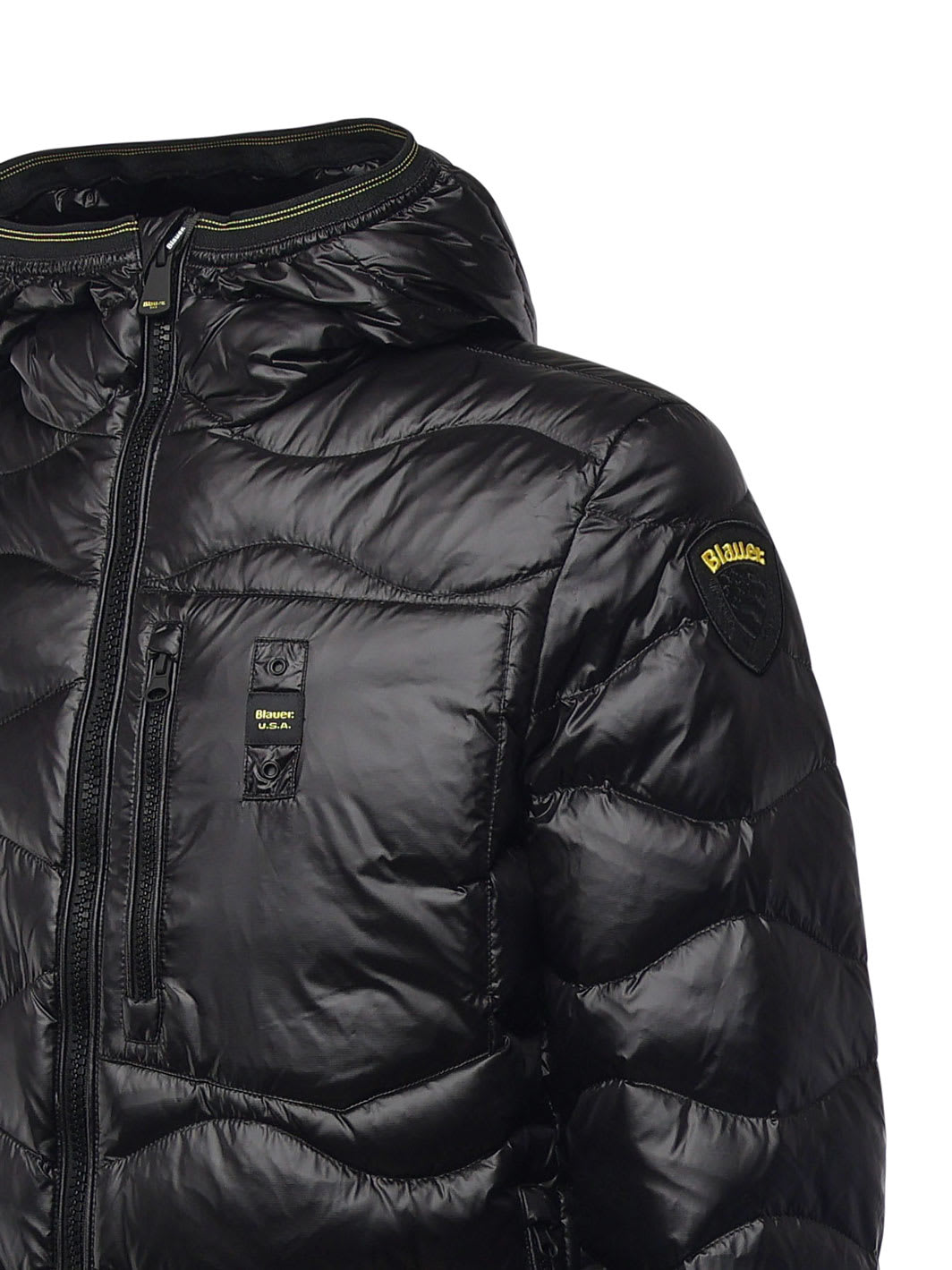 BLAUER WAVE QUILTED DOWN JACKET BLAUER 