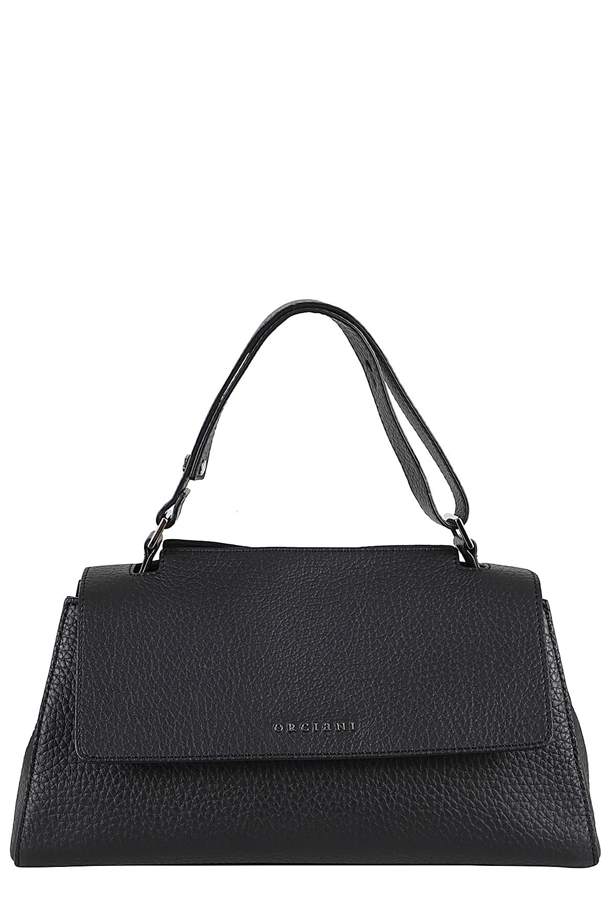 Shop Orciani Borsa Sveva Longuette Soft In Ner Nero