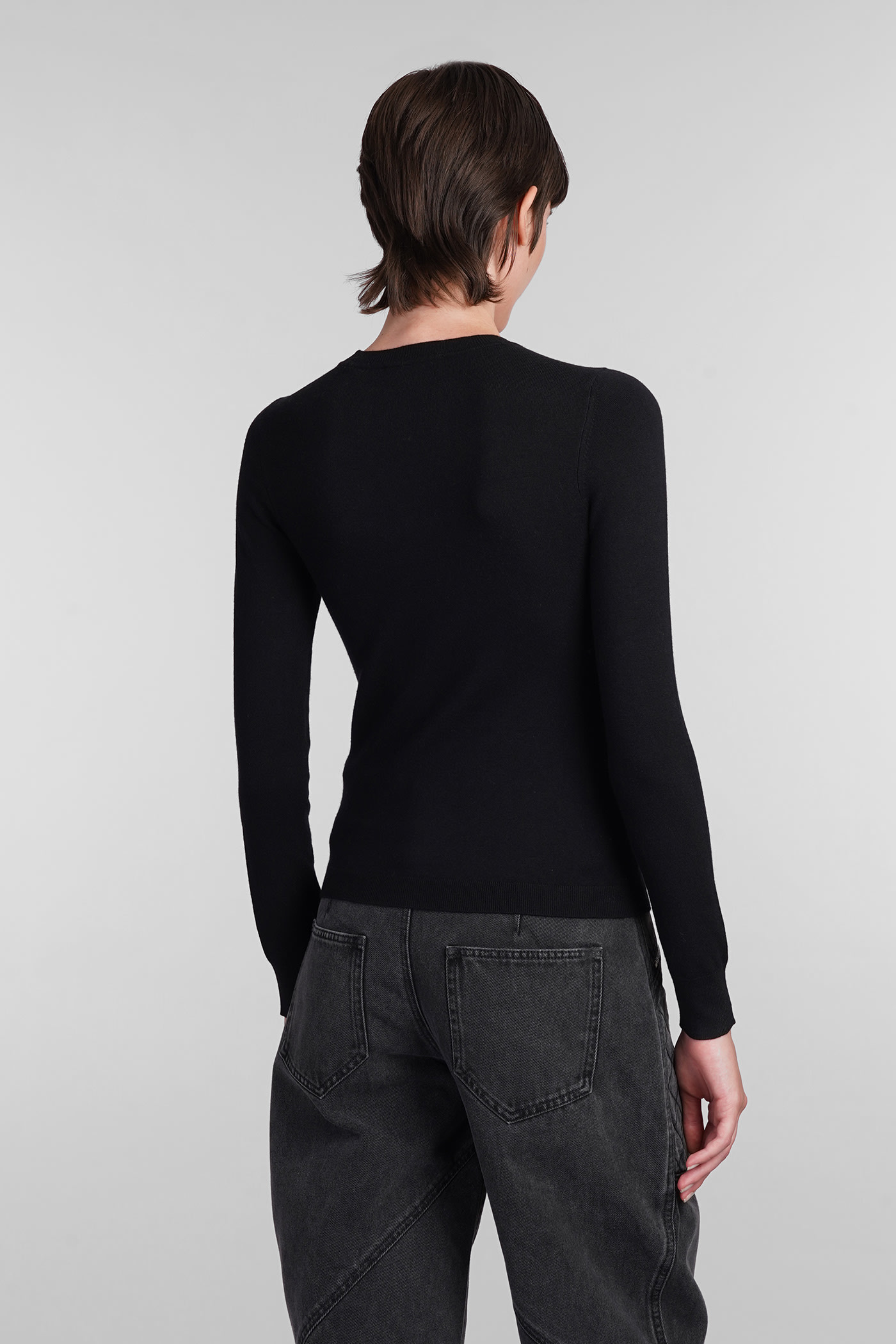 Shop Isabel Marant Gio Knitwear In Black Viscose