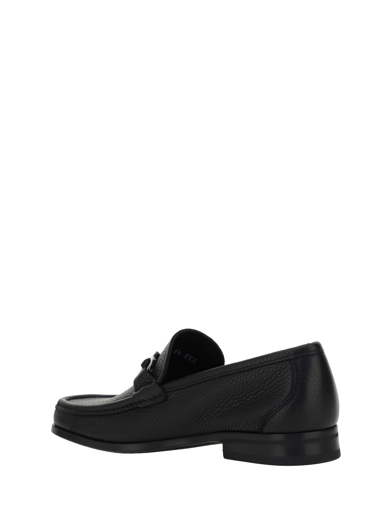 Shop Ferragamo Grandioso Loafers In Nero