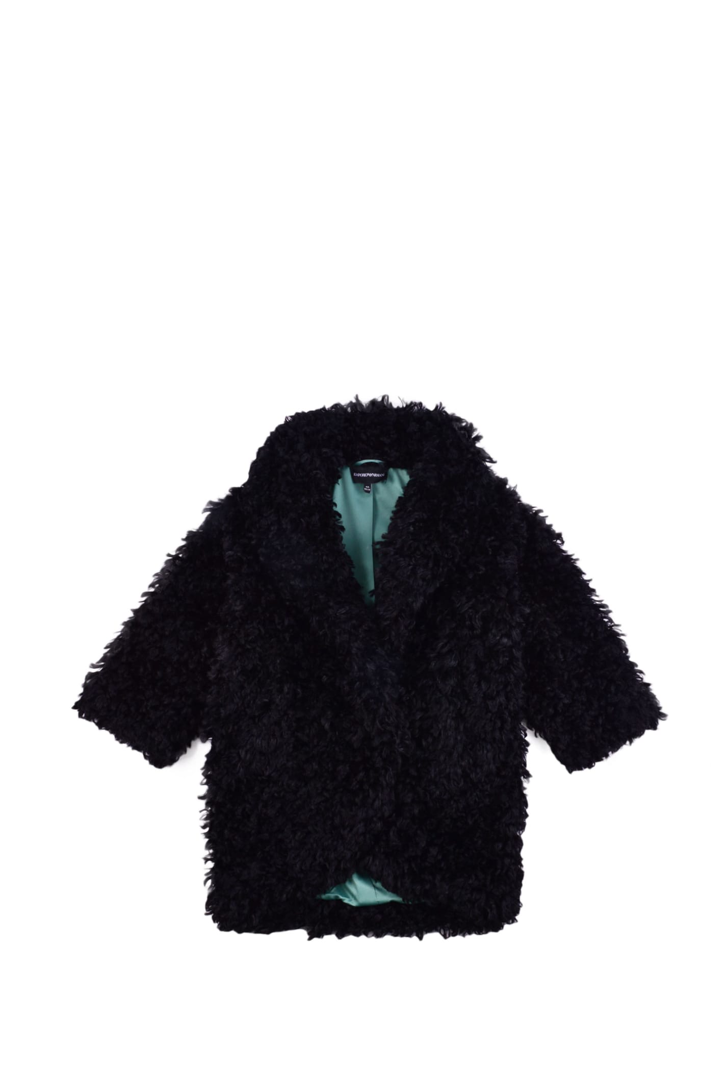 Emporio Armani Coat In Faux Fur