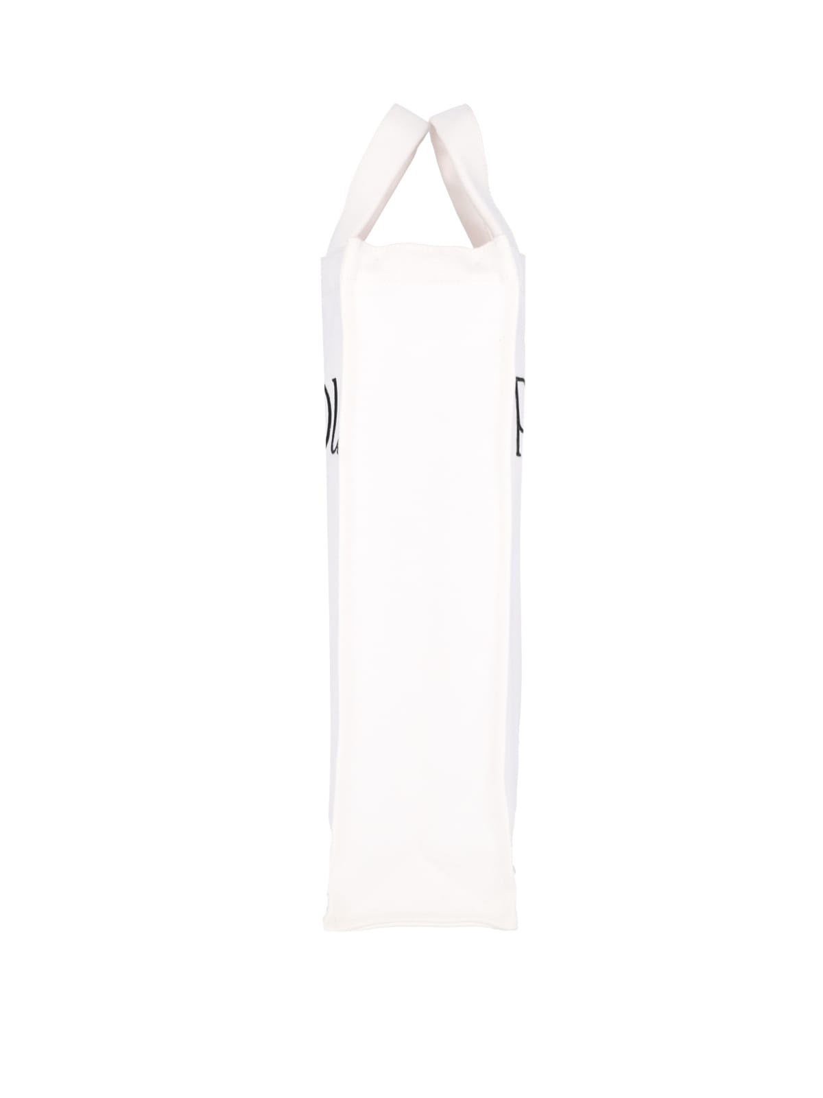 Shop Patou Vertical Logo Tote Bag In White