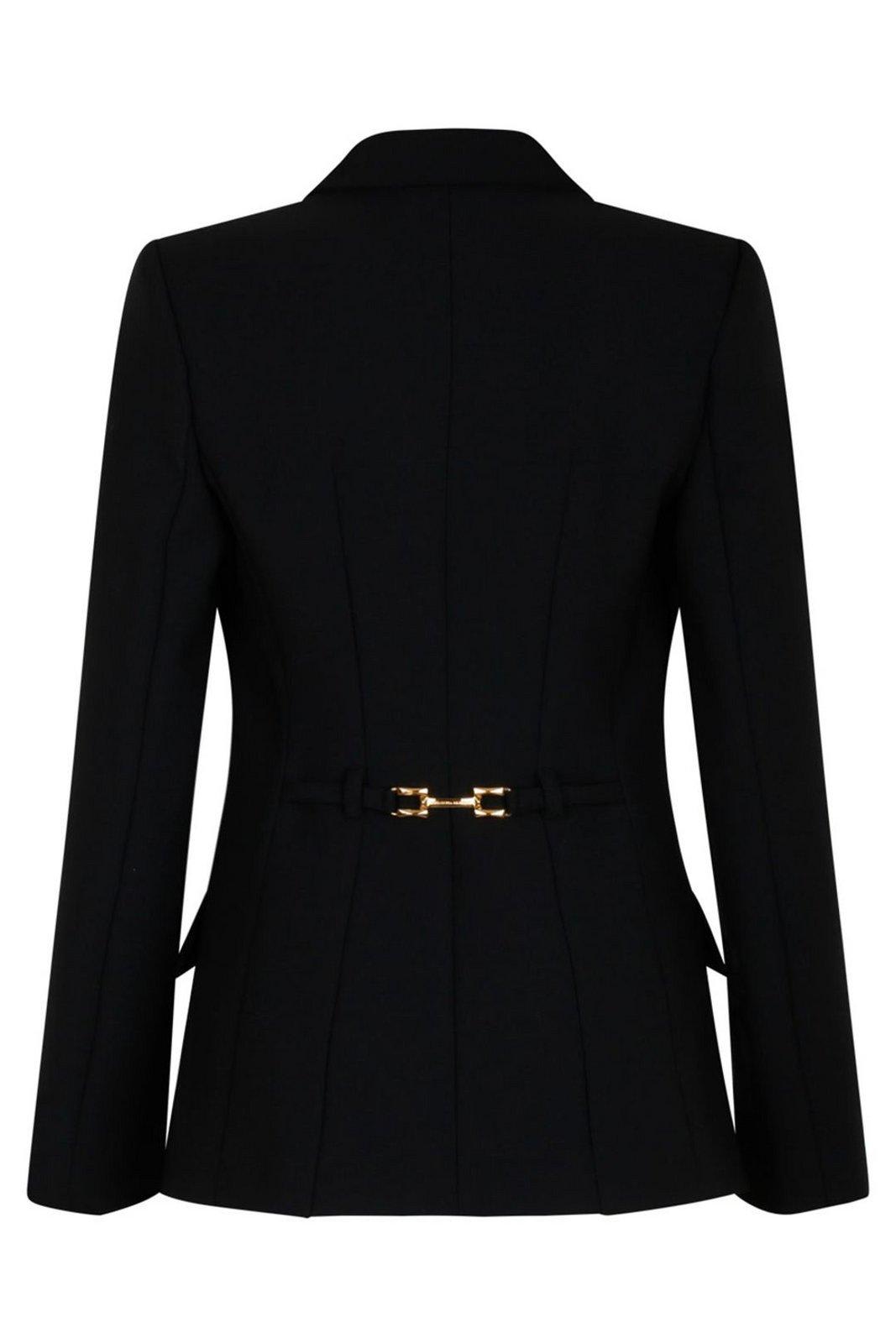 Elisabetta Franchi Embroidery And Strap Crêpe Jacket