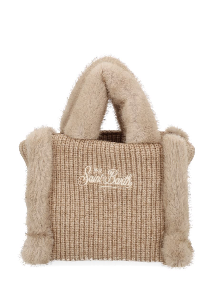 Mc2 Saint Barth Vanity Mini Tote Bag In Sand