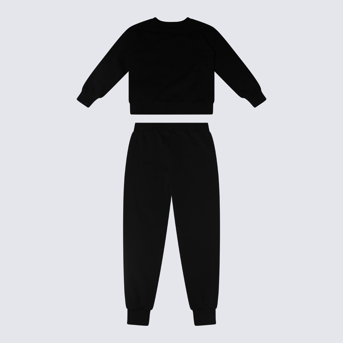 Shop Moschino Black Cotton Jumpsuits