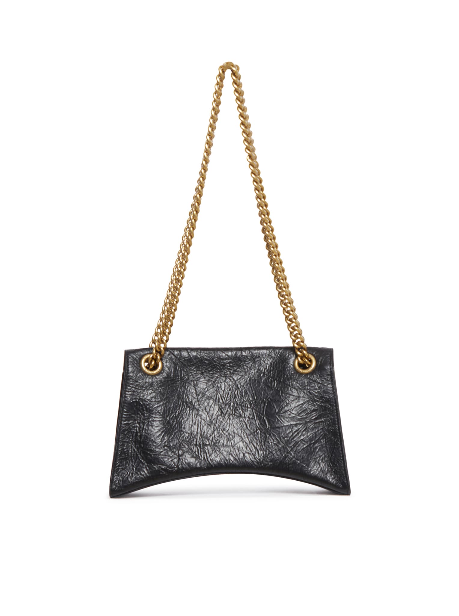 Shop Balenciaga Crush Chain Small Quilted Bag In Black