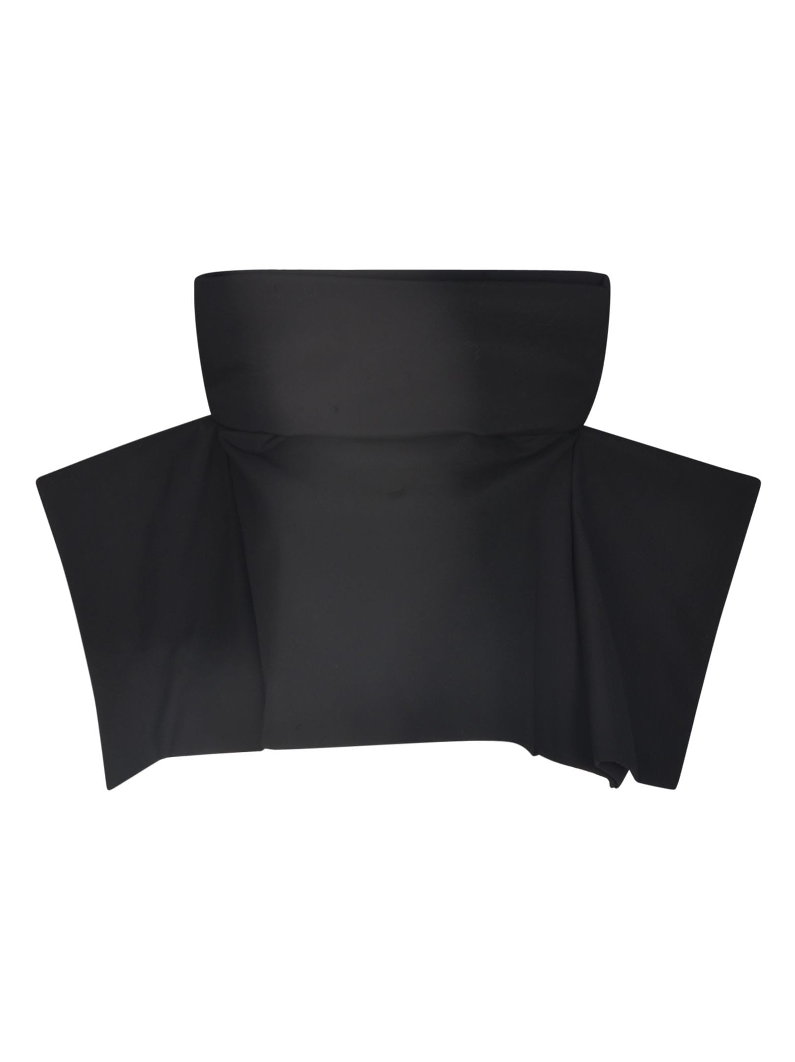 Shop Comme Des Garçons High Wide Neck Cropped Jacket In Black