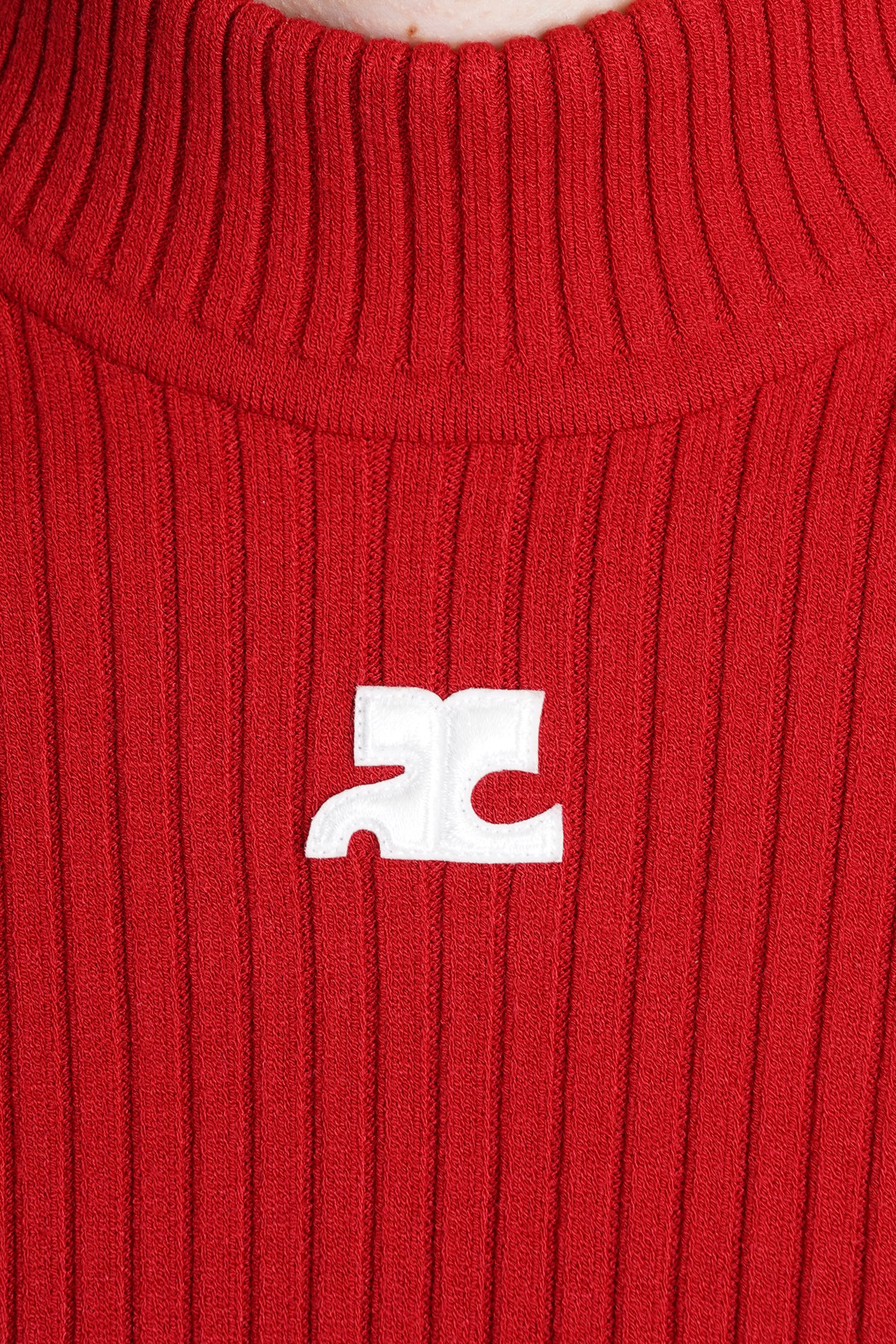 Courrèges Knitwear In Red Viscose In Red