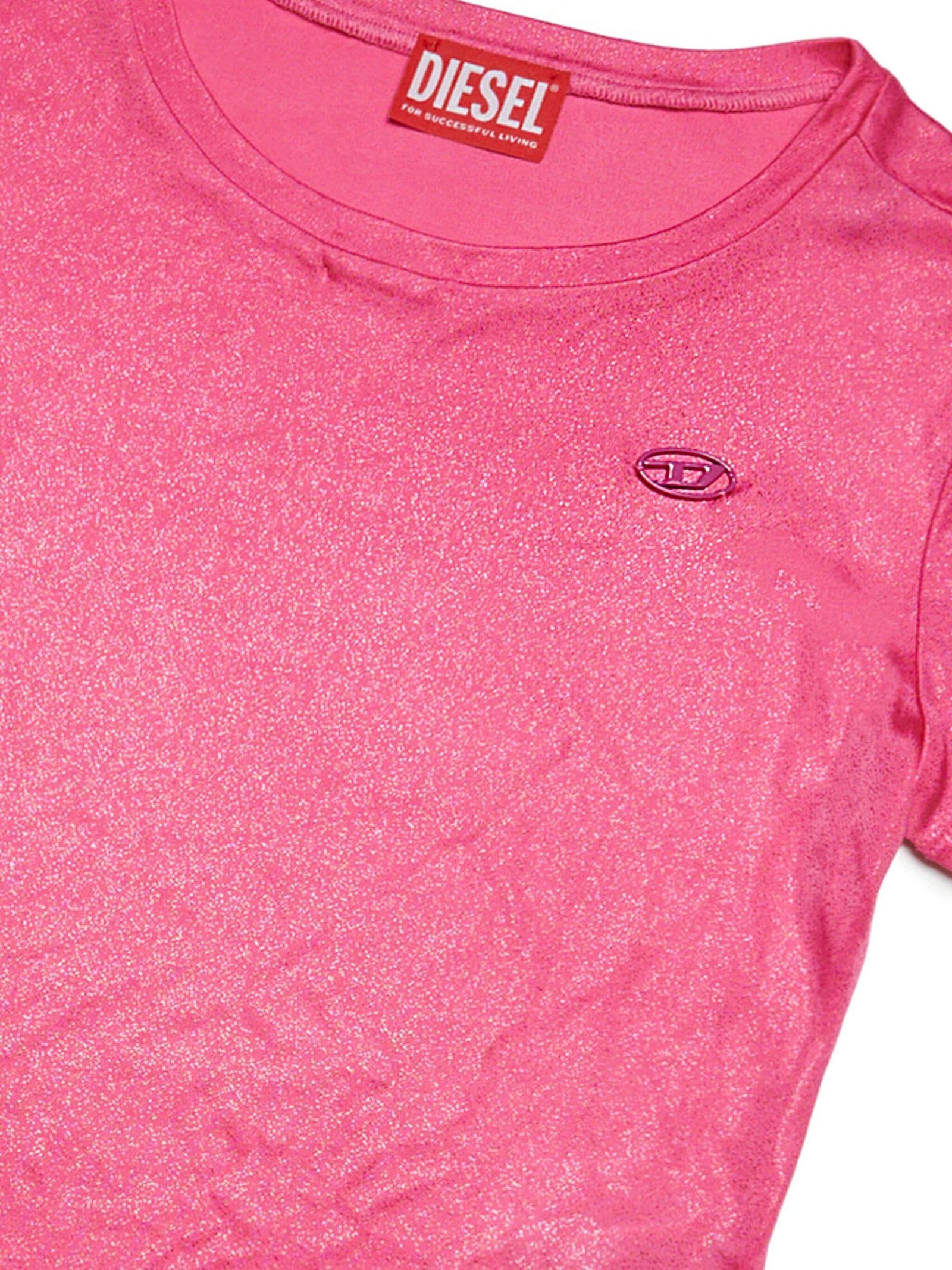 Shop Diesel T-shirts And Polos Pink
