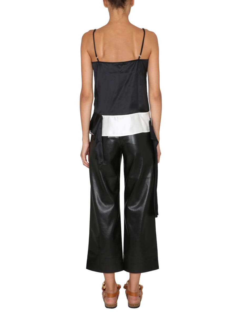 Jw Anderson Women Sweetheart Neckline Top In Black
