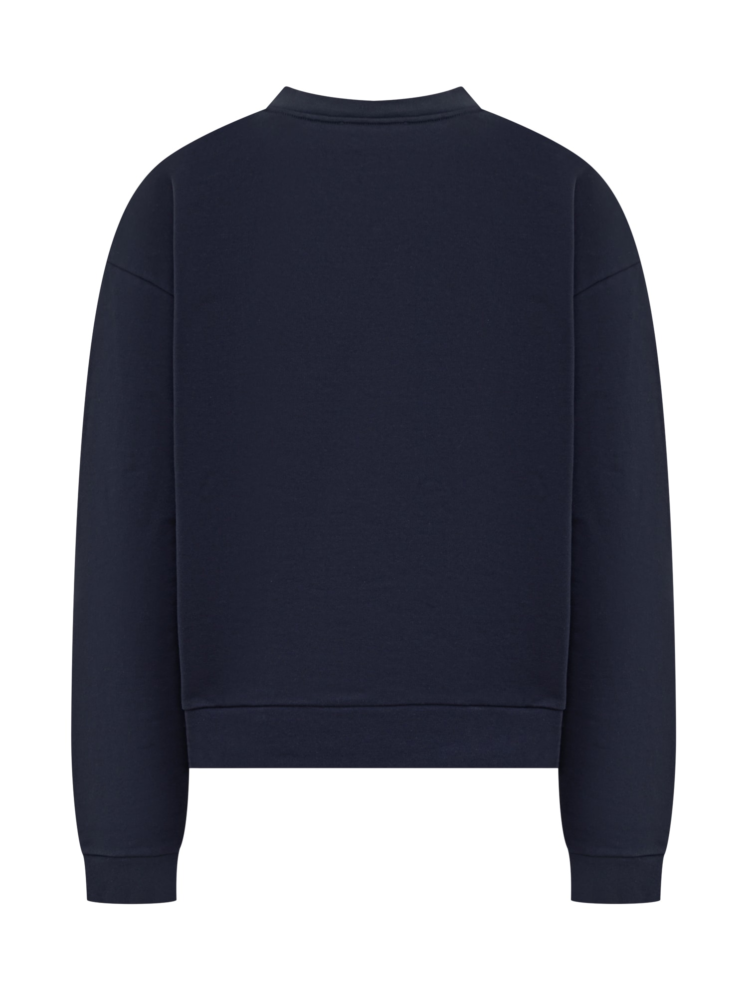 Shop Marni Sweatshirt With Logo In Blue Kyanite