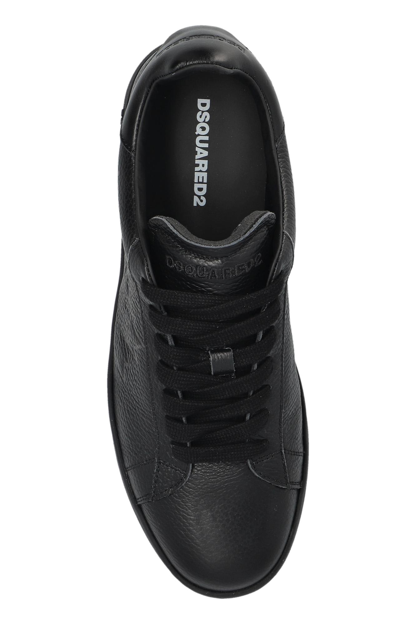 Dsquared2 Dsquared Men "maple Leaf Boxer" Sneaker In Black