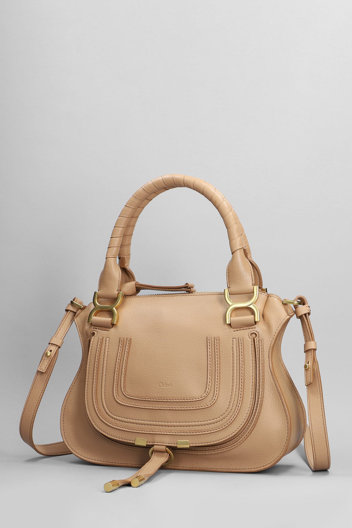 Chloé Marcie Small Handbag In Brown