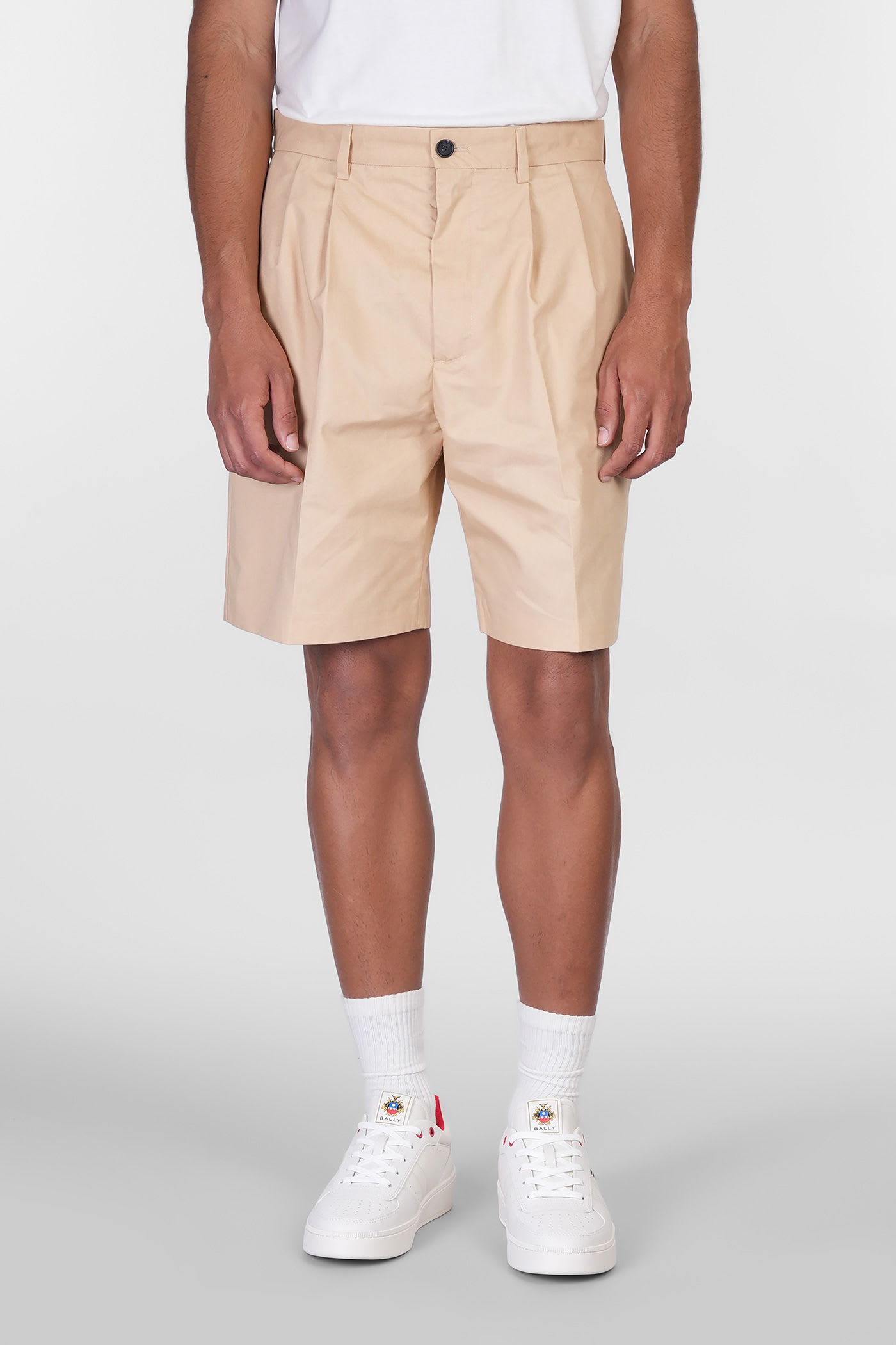 Shorts In Beige Cotton