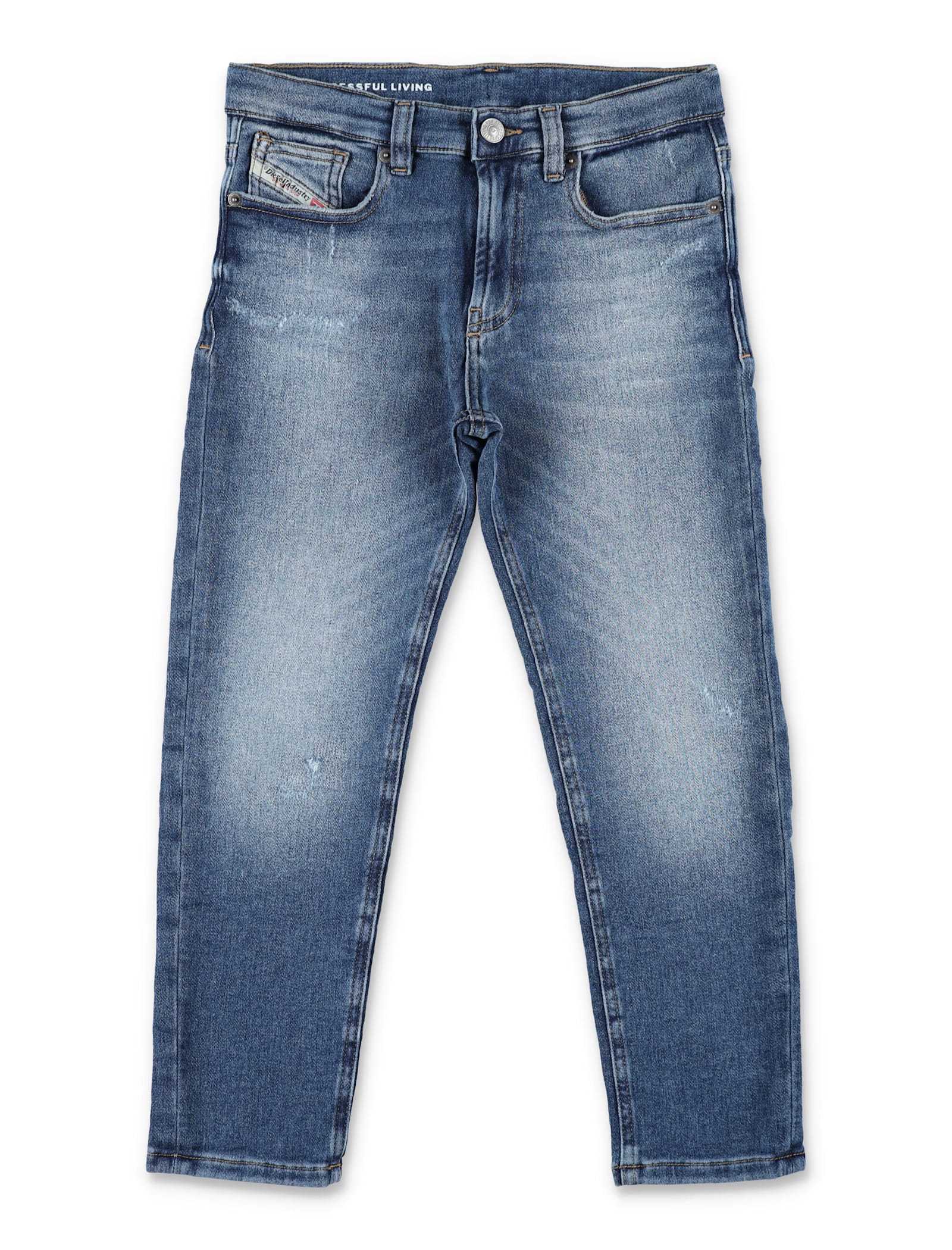 Diesel Kid - D-lucas-j Regular Fit Jeans In Blue